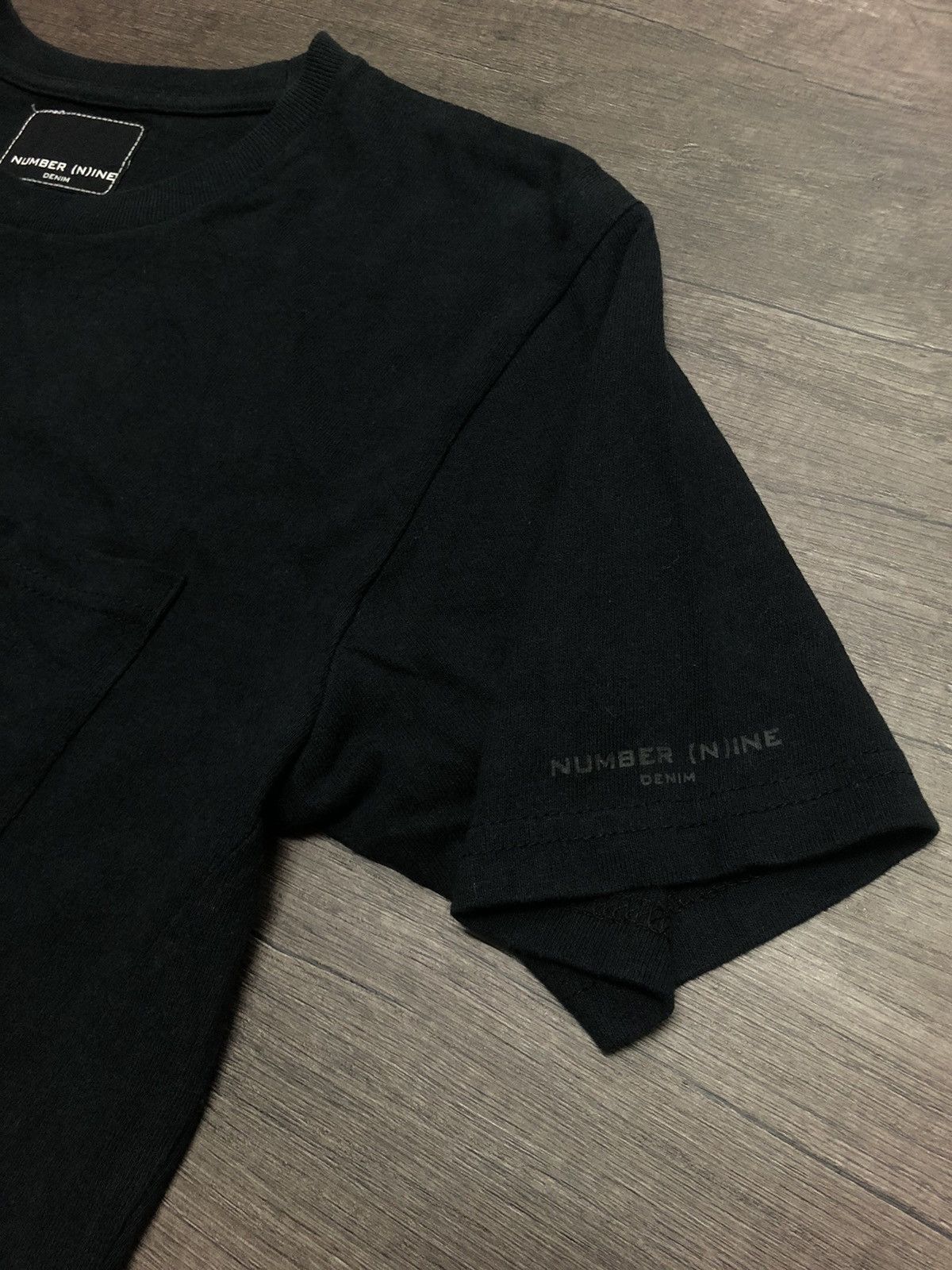 Number (N)ine × Vintage Number (N)ine Single Pocket Tee Shirt Black and White Design Size US S / EU 44-46 / 1 - 3 Thumbnail