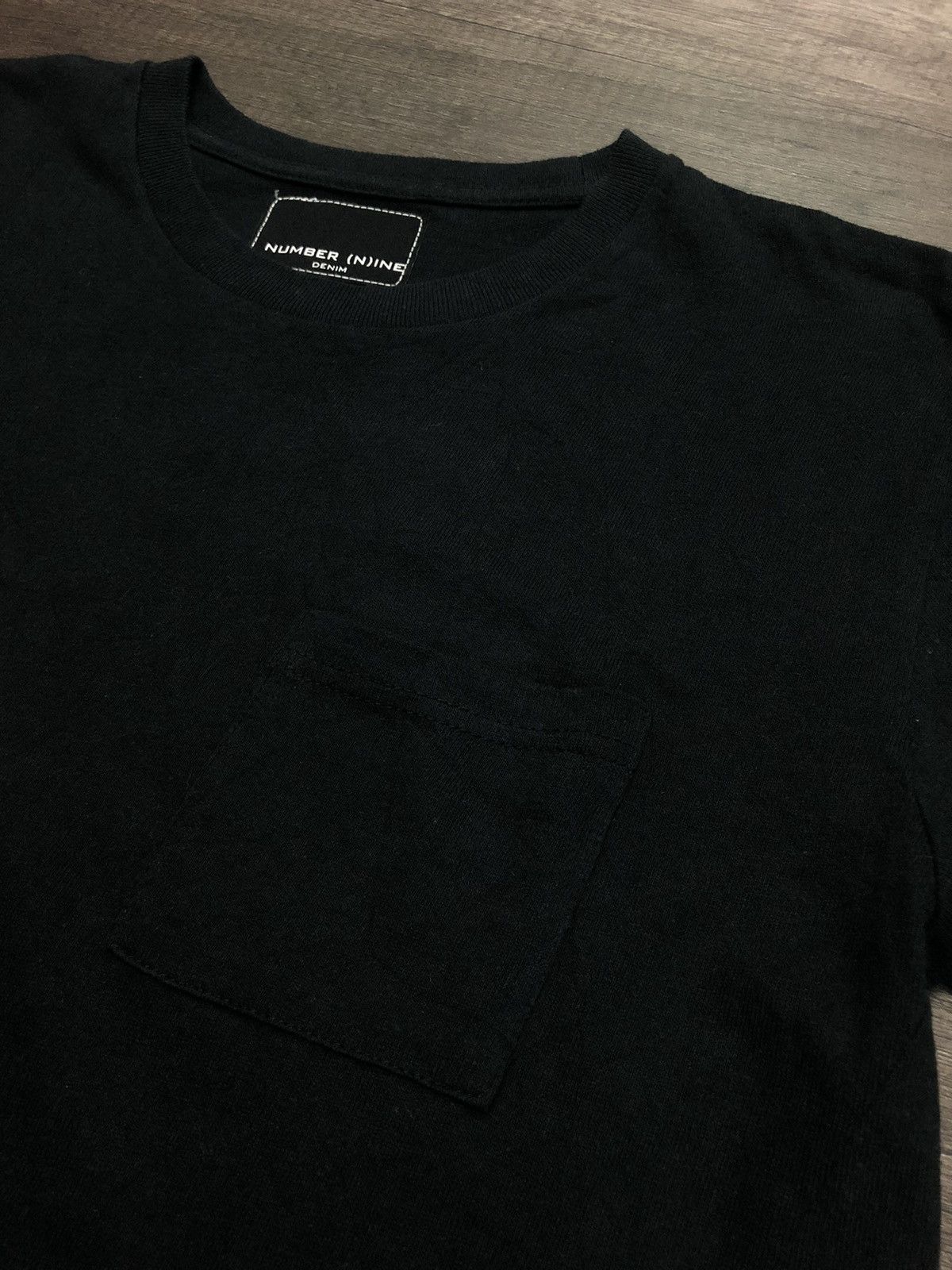 Number (N)ine × Vintage Number (N)ine Single Pocket Tee Shirt Black and White Design Size US S / EU 44-46 / 1 - 4 Thumbnail