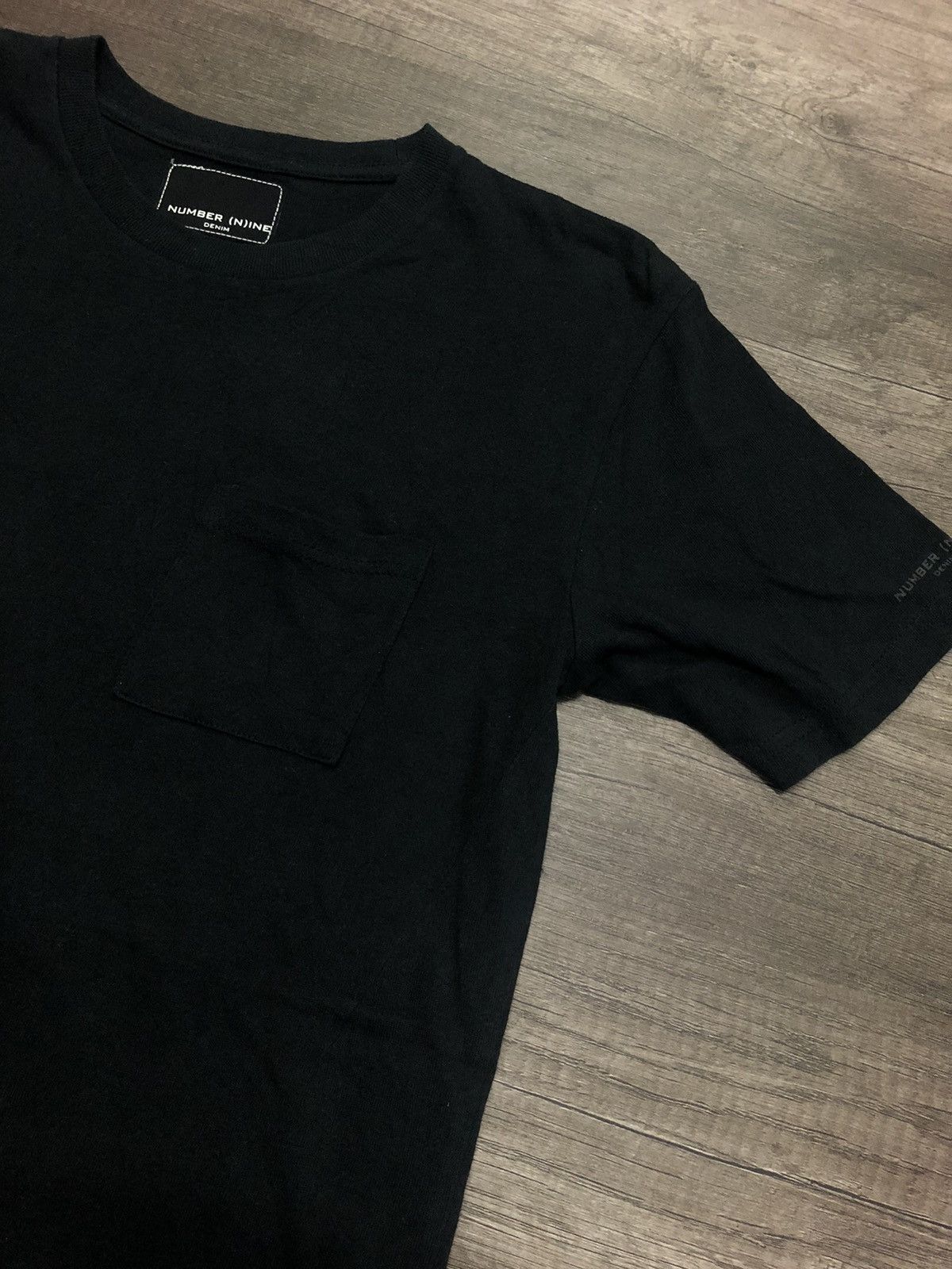 Number (N)ine × Vintage Number (N)ine Single Pocket Tee Shirt Black and White Design Size US S / EU 44-46 / 1 - 1 Thumbnail