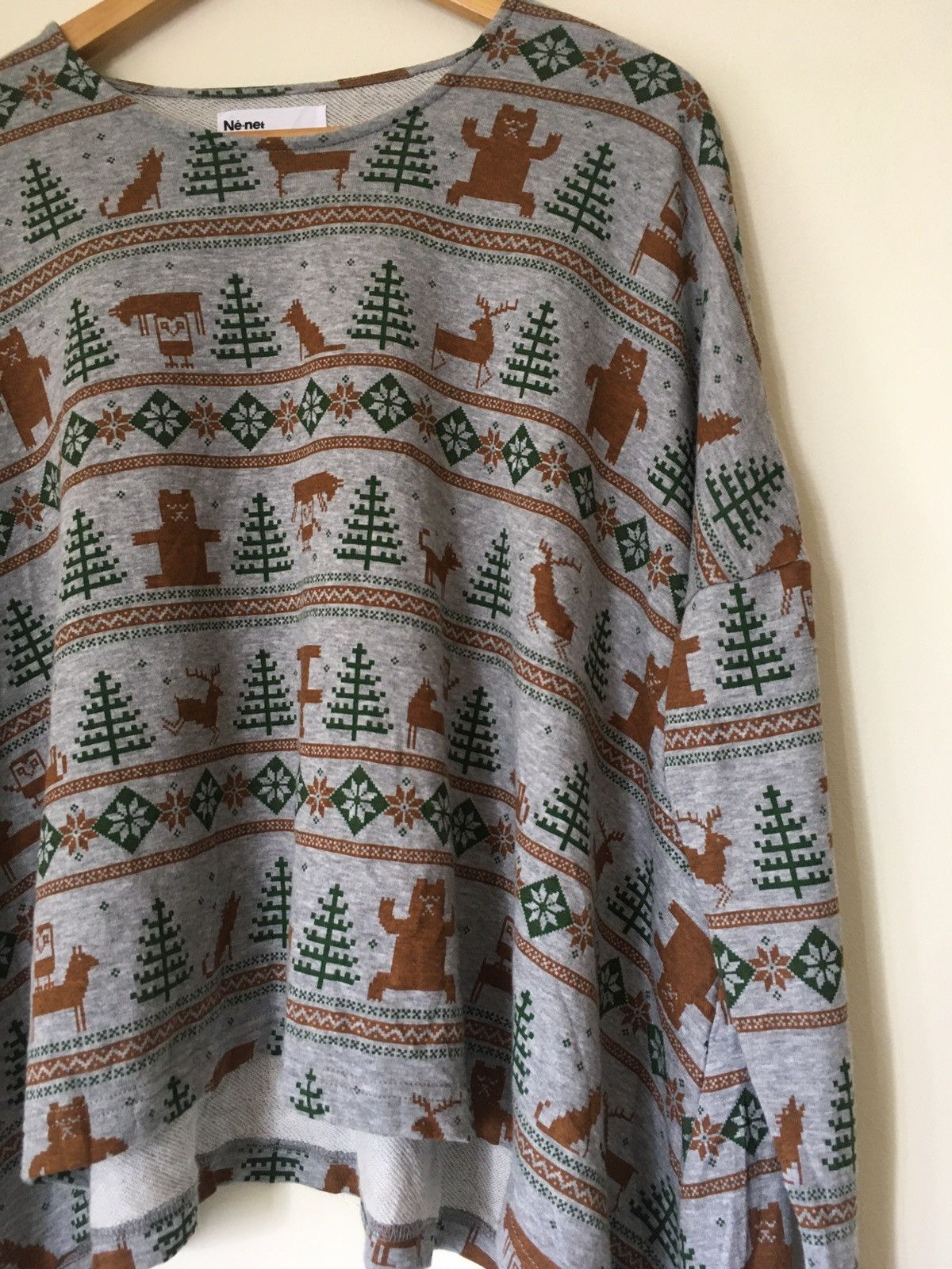 Designer × Issey Miyake × Japanese Brand Ne-net all over print oversized tshirt Size L / US 10 / IT 46 - 4 Thumbnail