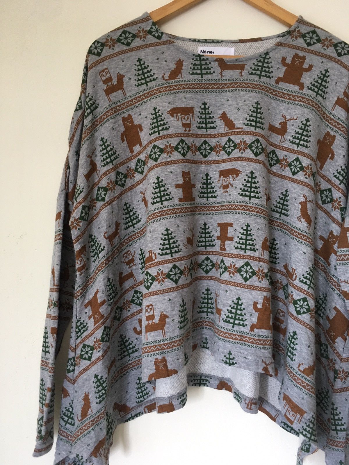 Designer × Issey Miyake × Japanese Brand Ne-net all over print oversized tshirt Size L / US 10 / IT 46 - 3 Thumbnail