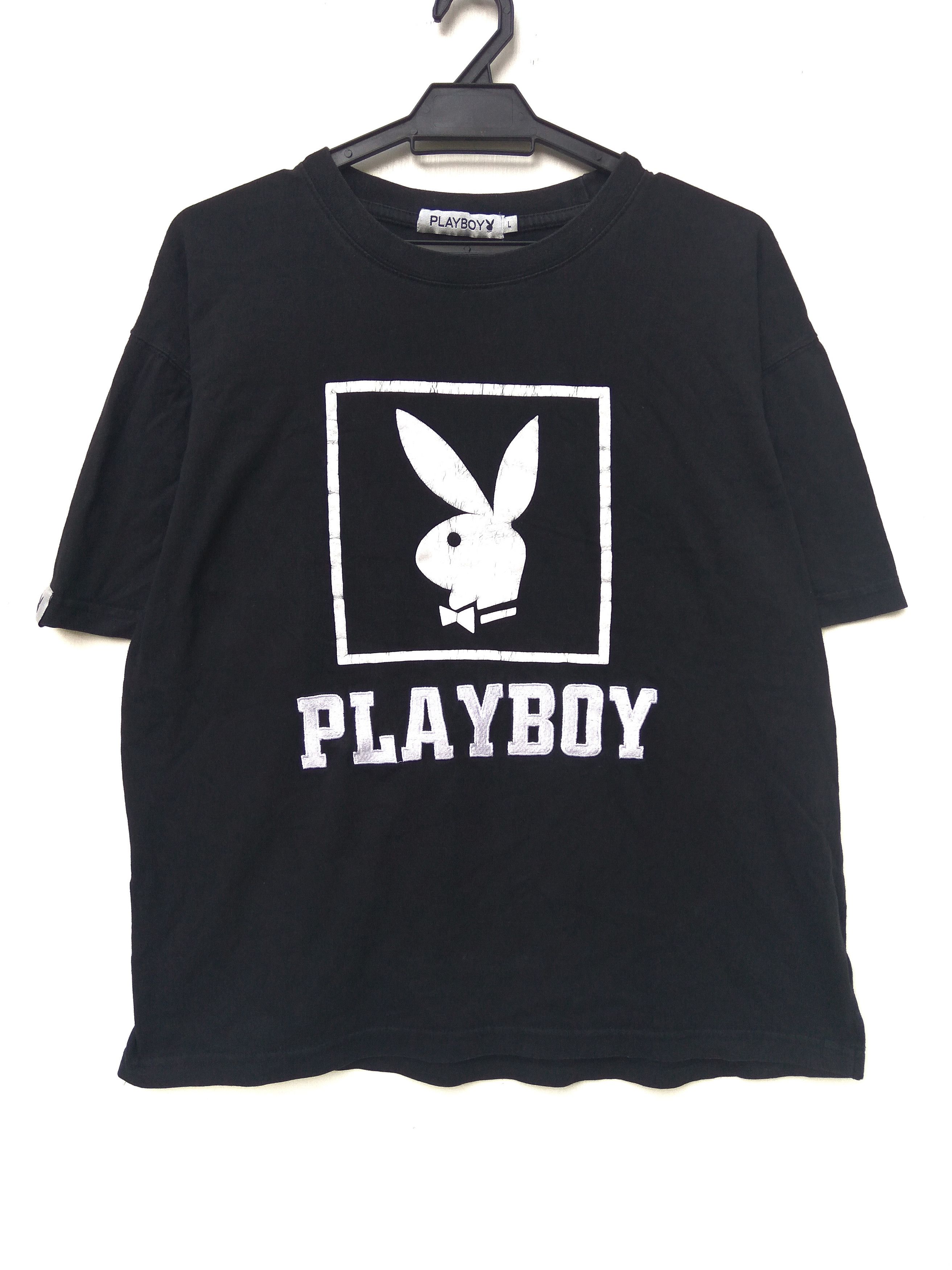 Playboy × Vintage Playboy t shirt big logo spell out Size US L / EU 52-54 / 3 - 1 Thumbnail