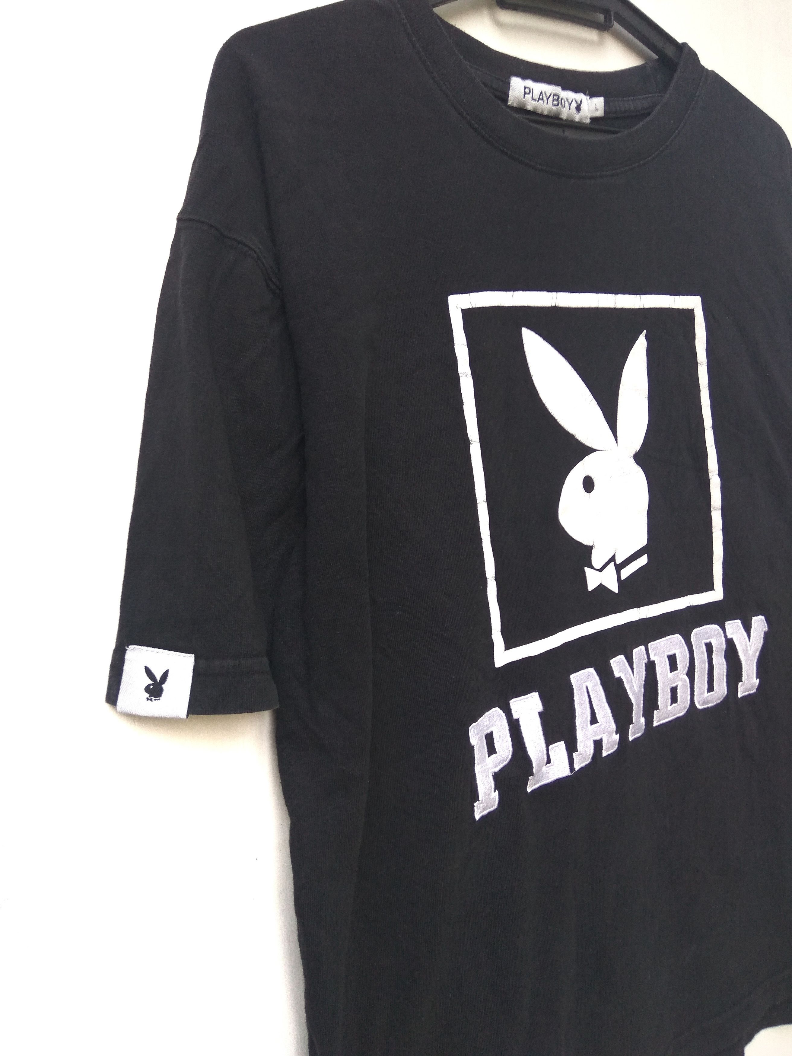 Playboy × Vintage Playboy t shirt big logo spell out Size US L / EU 52-54 / 3 - 3 Thumbnail
