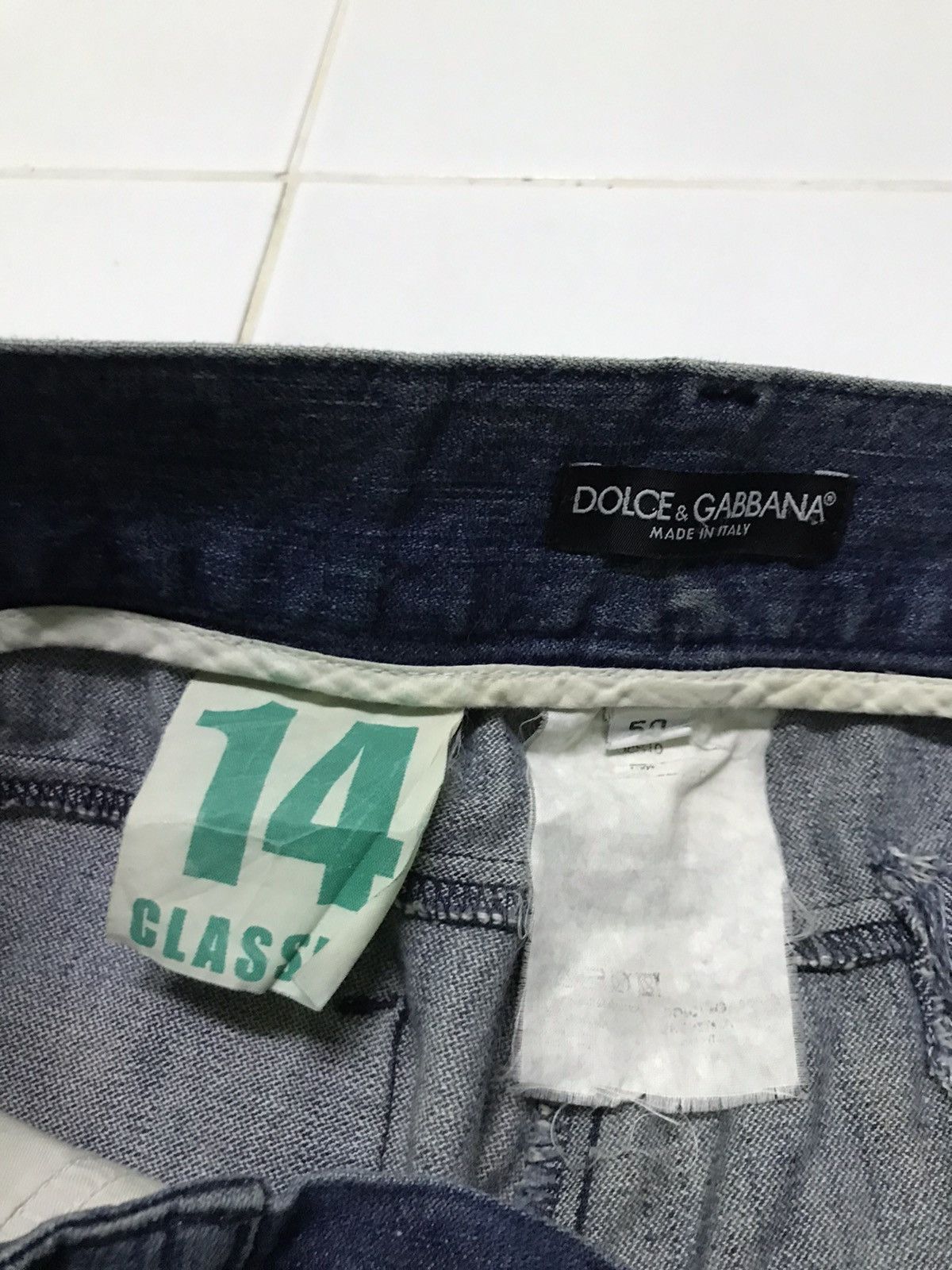 If Six Was Nine Dolce & gabbana distressed style patchwork blue denim jeans Size 34" / US 12 / IT 48 - 4 Thumbnail