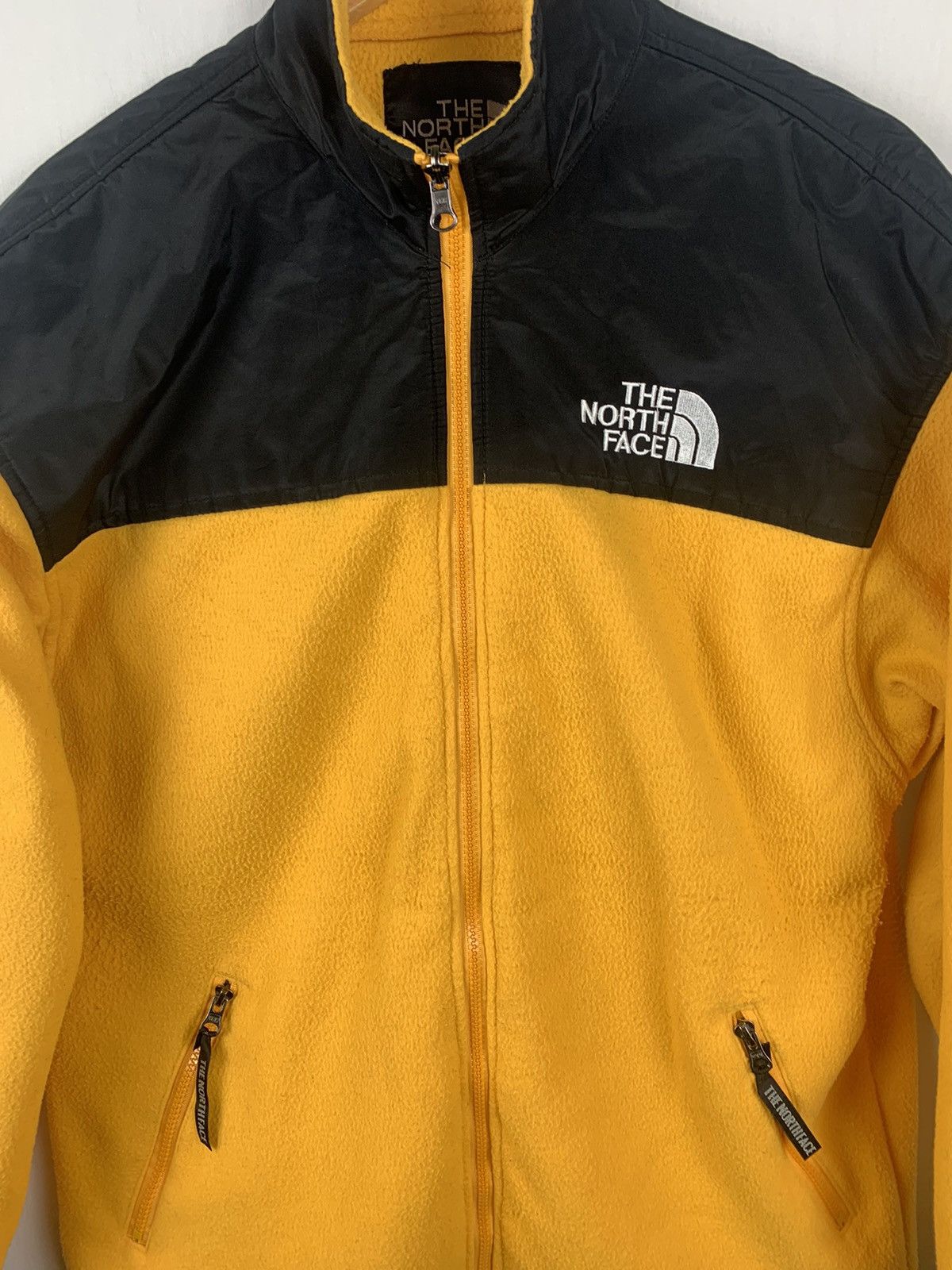The North Face × Vintage Vintage The North Face Yellow Fleece Jacket Size US L / EU 52-54 / 3 - 2 Thumbnail