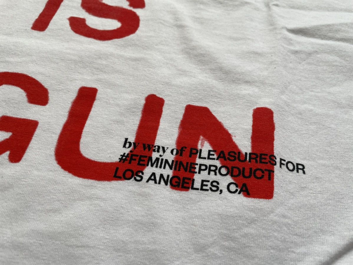 Pleasures 2XL XXL White A Girl is A Gun Tee Shirt Merch Joy Red Black Size US XXL / EU 58 / 5 - 6 Thumbnail