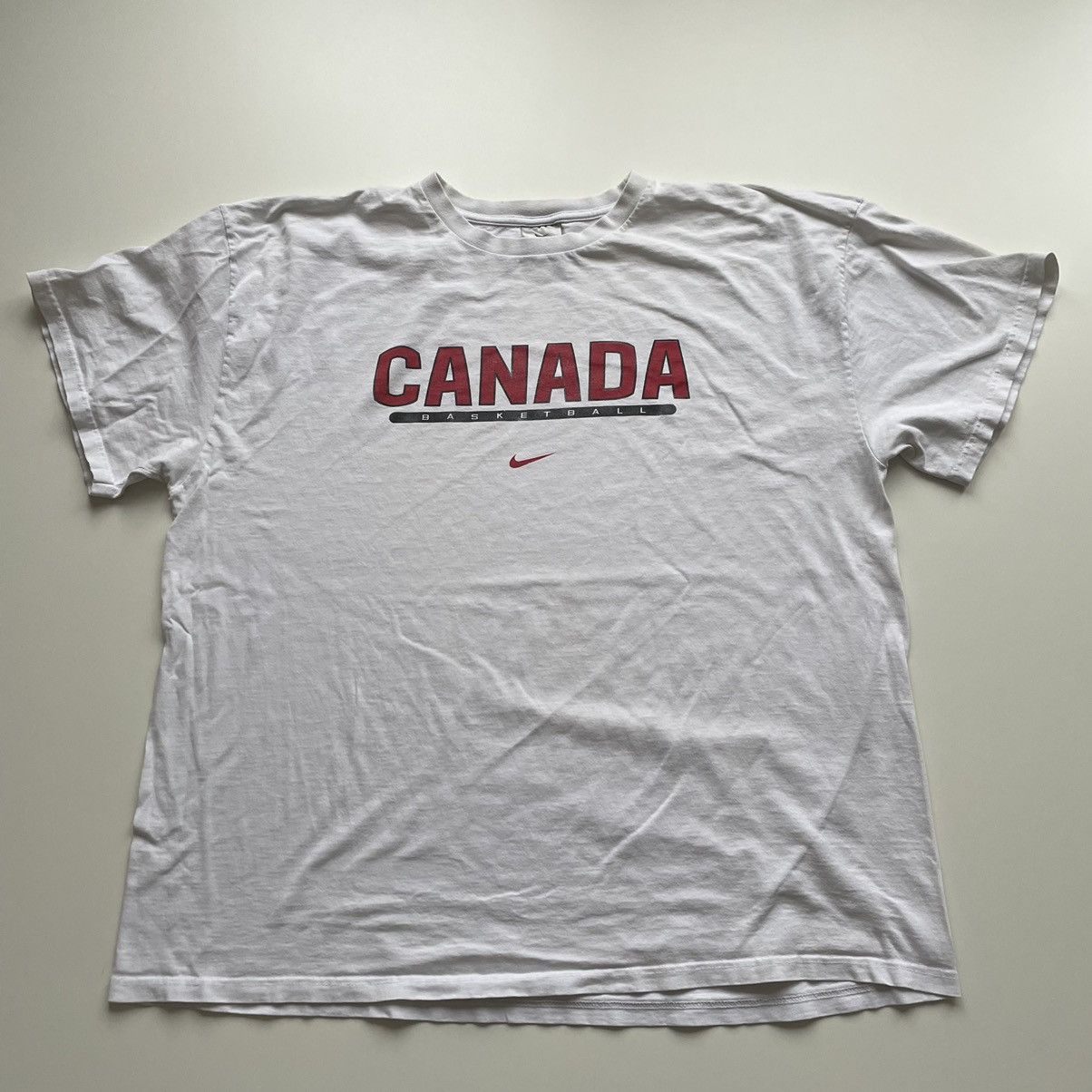 Nike × Vintage Vintage 2000s Nike Center Swoosh Canada Graphic T Shirt XXL Size US XXL / EU 58 / 5 - 1 Thumbnail