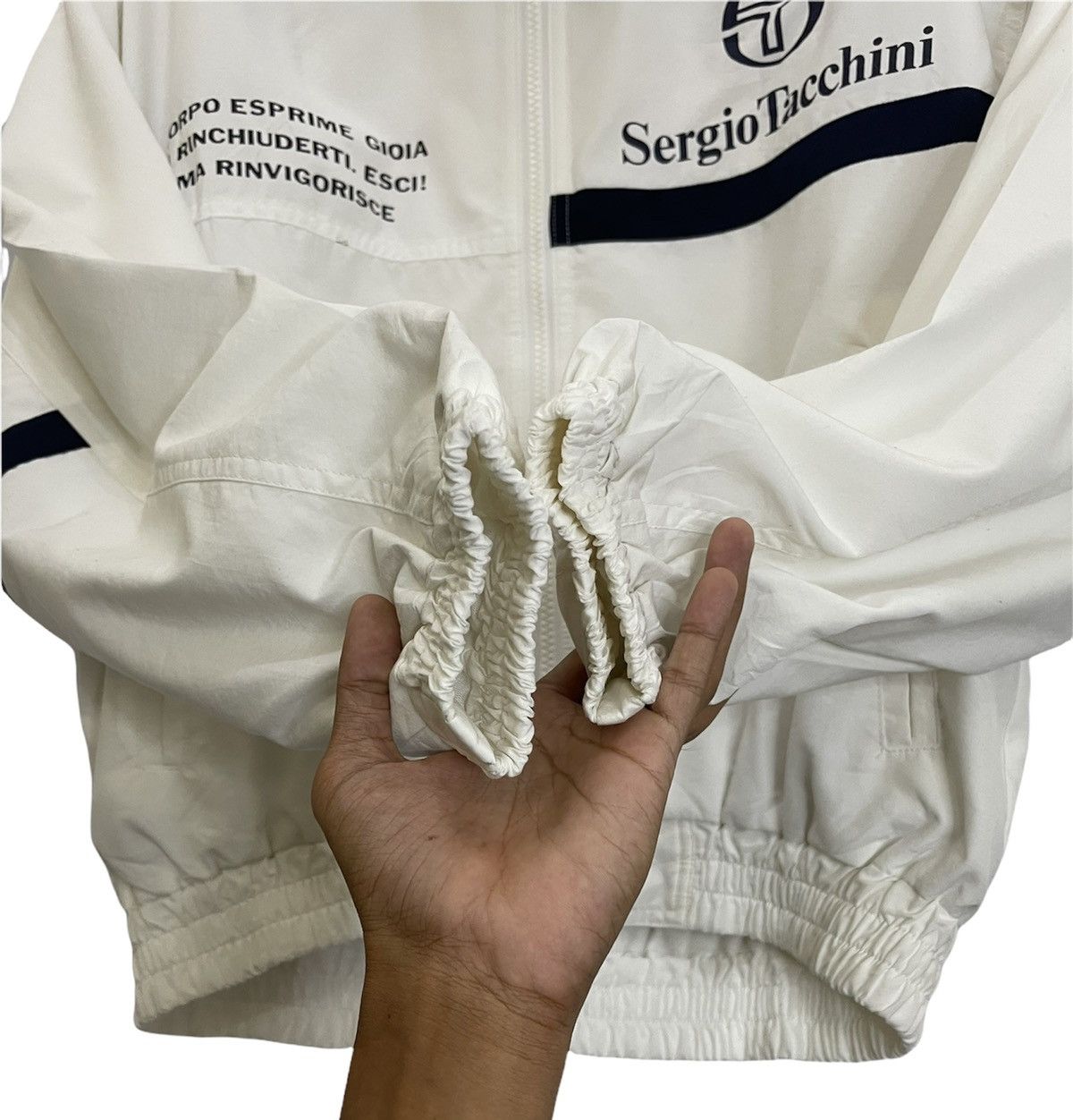 Sergio Tacchini Vintage Sergio Tacchini Nylon Windbreaker Jacket Size US S / EU 44-46 / 1 - 8 Thumbnail