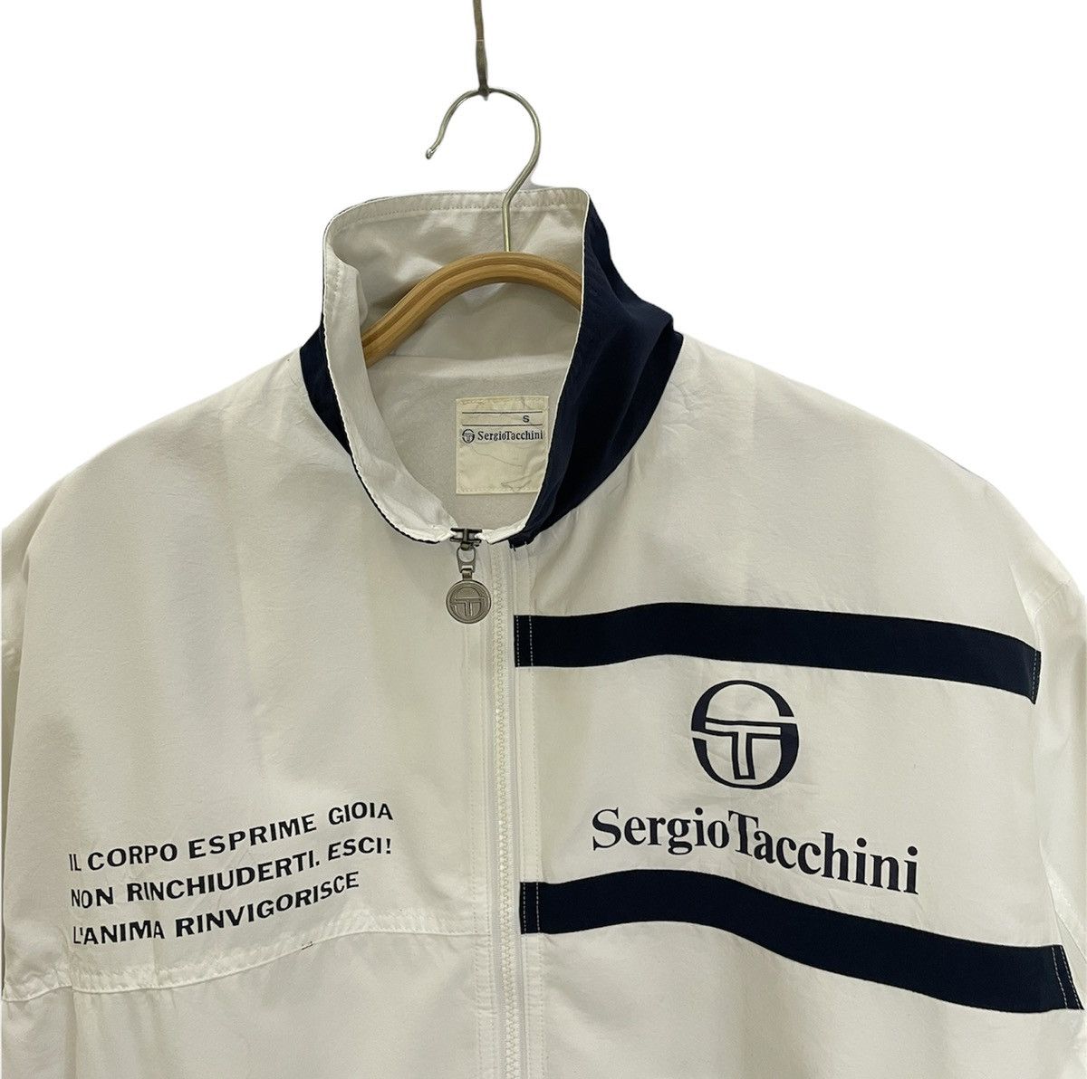 Sergio Tacchini Vintage Sergio Tacchini Nylon Windbreaker Jacket Size US S / EU 44-46 / 1 - 9 Thumbnail