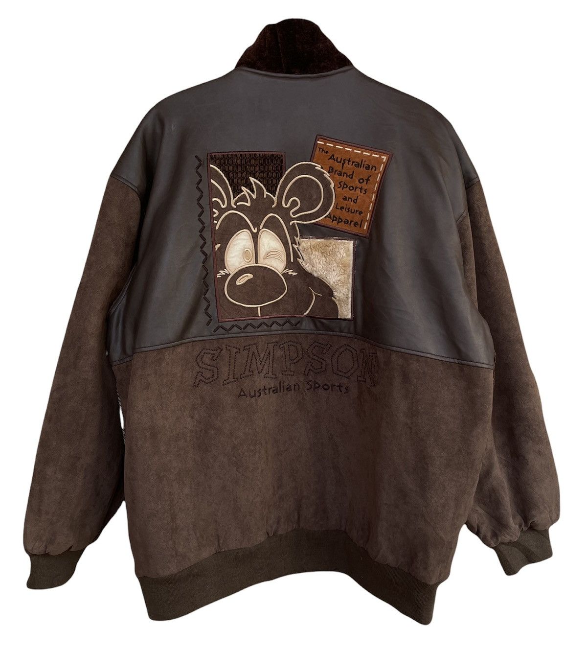 Japanese Brand Simpson Sport Australia Patchwork Casual Jacket Size US XL / EU 56 / 4 - 12 Thumbnail