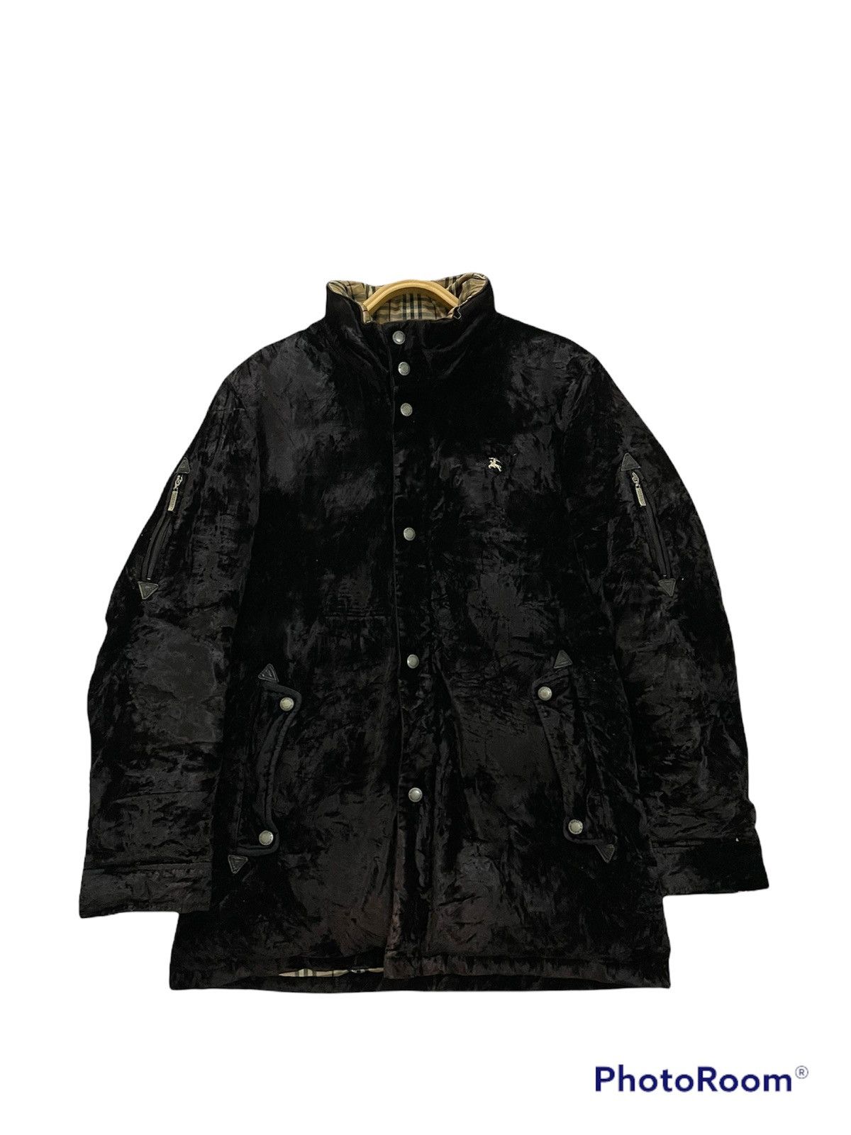 Burberry Burberry Black Label Nova Check Velvet Jacket Size US M / EU 48-50 / 2 - 11 Thumbnail