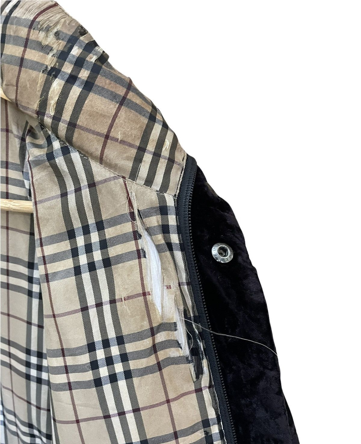 Burberry Burberry Black Label Nova Check Velvet Jacket Size US M / EU 48-50 / 2 - 14 Thumbnail