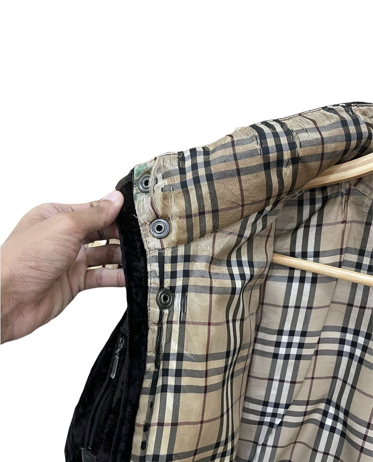 Burberry Burberry Black Label Nova Check Velvet Jacket Size US M / EU 48-50 / 2 - 17 Thumbnail