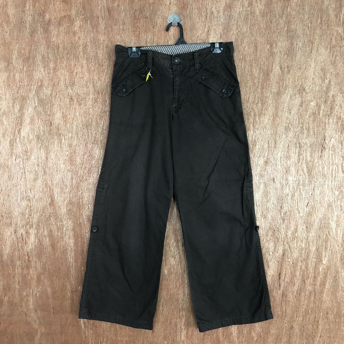 Japanese Brand DLL Japan Brown Multipocket Tactical Cargo Pants #2667 Size US 27 - 1 Thumbnail