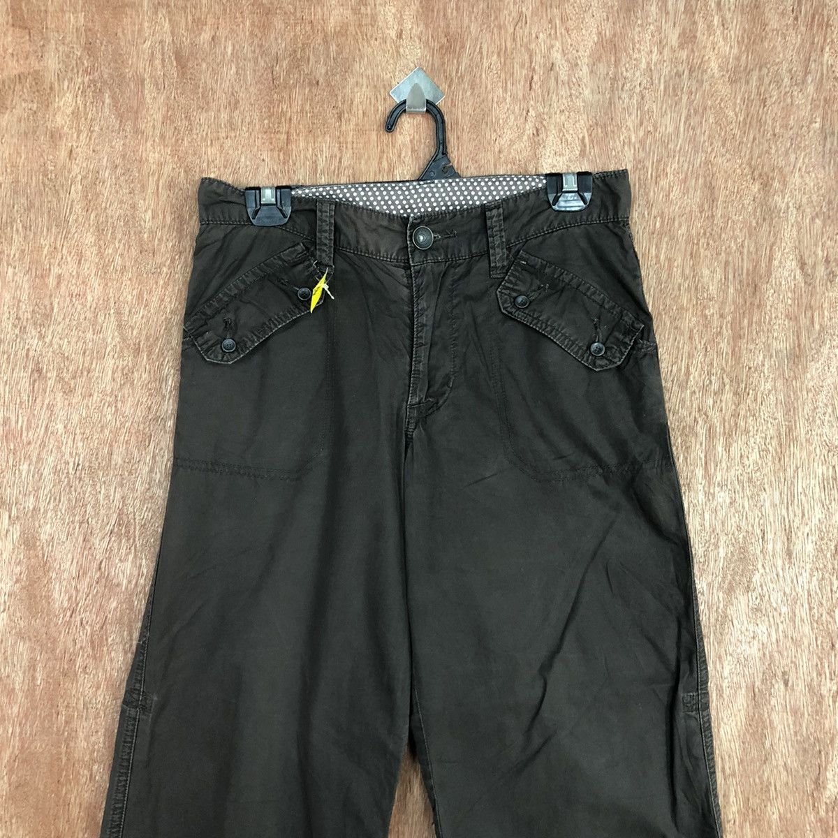 Japanese Brand DLL Japan Brown Multipocket Tactical Cargo Pants #2667 Size US 27 - 2 Thumbnail