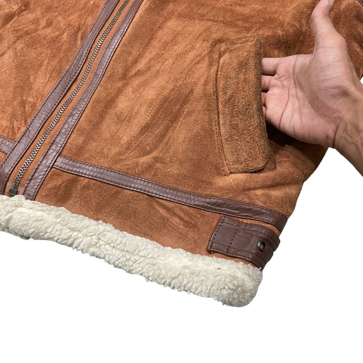 Leather Vintage Gleman B3 Cowhide Shearling Leather Jacket Size US M / EU 48-50 / 2 - 10 Thumbnail