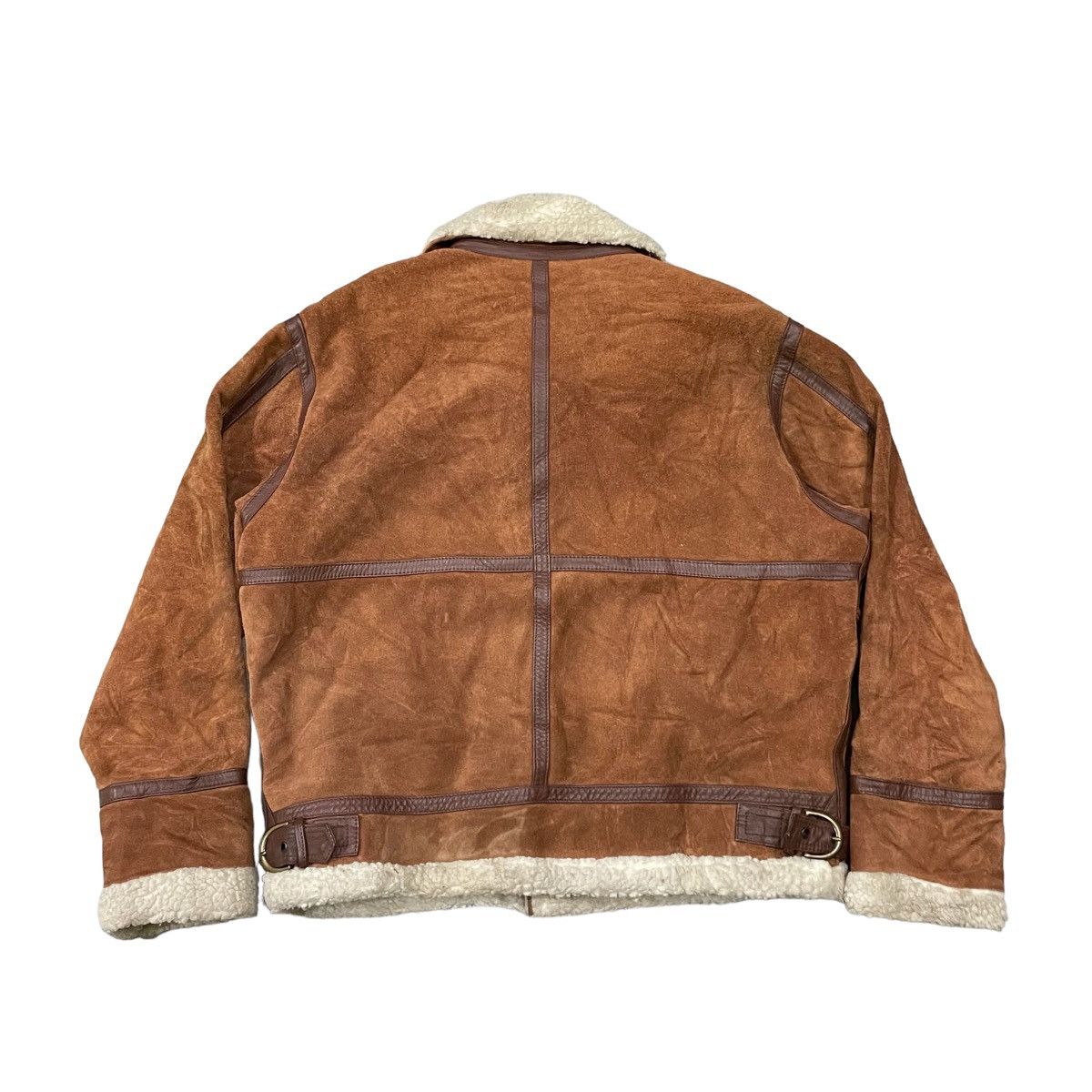 Leather Vintage Gleman B3 Cowhide Shearling Leather Jacket Size US M / EU 48-50 / 2 - 13 Thumbnail