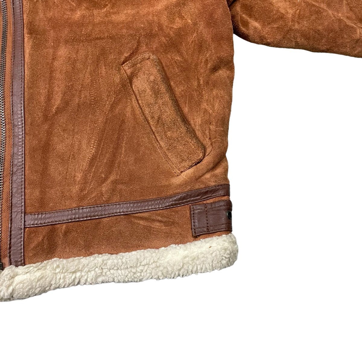 Leather Vintage Gleman B3 Cowhide Shearling Leather Jacket Size US M / EU 48-50 / 2 - 3 Thumbnail