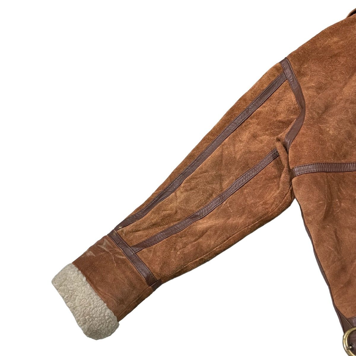 Leather Vintage Gleman B3 Cowhide Shearling Leather Jacket Size US M / EU 48-50 / 2 - 18 Thumbnail