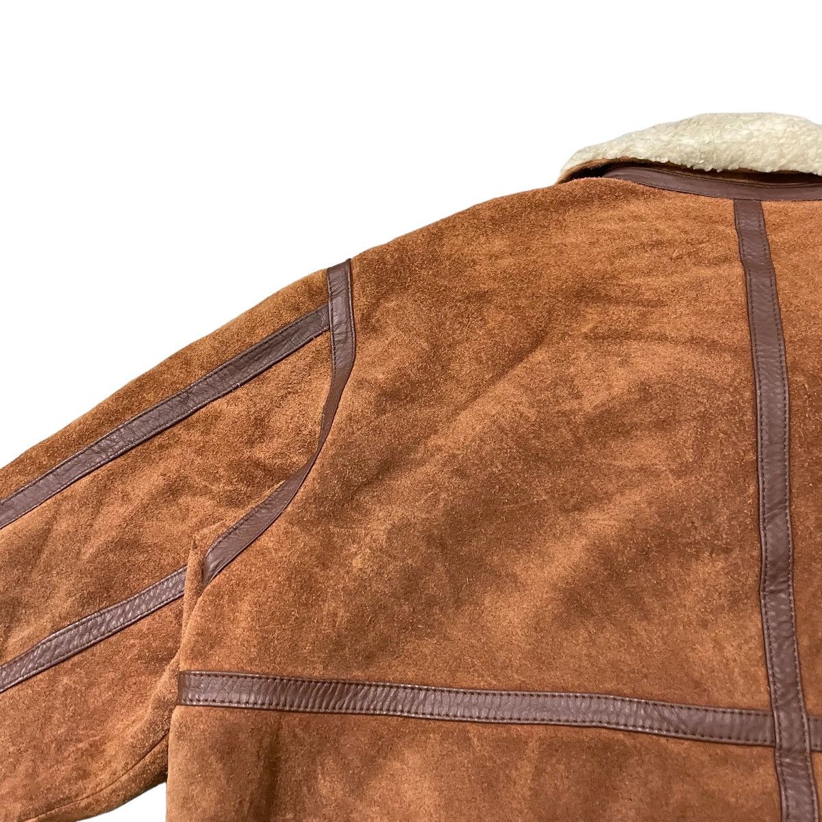 Leather Vintage Gleman B3 Cowhide Shearling Leather Jacket Size US M / EU 48-50 / 2 - 17 Thumbnail