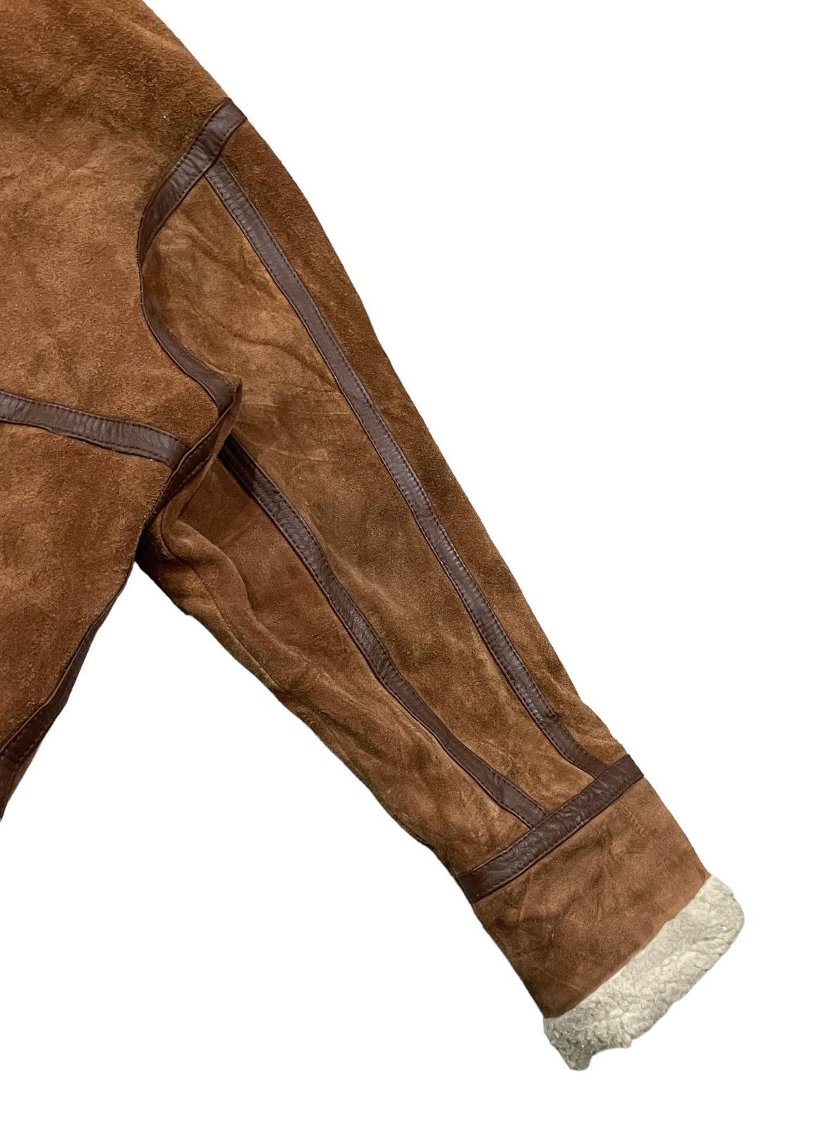 Leather Vintage Gleman B3 Cowhide Shearling Leather Jacket Size US M / EU 48-50 / 2 - 19 Thumbnail