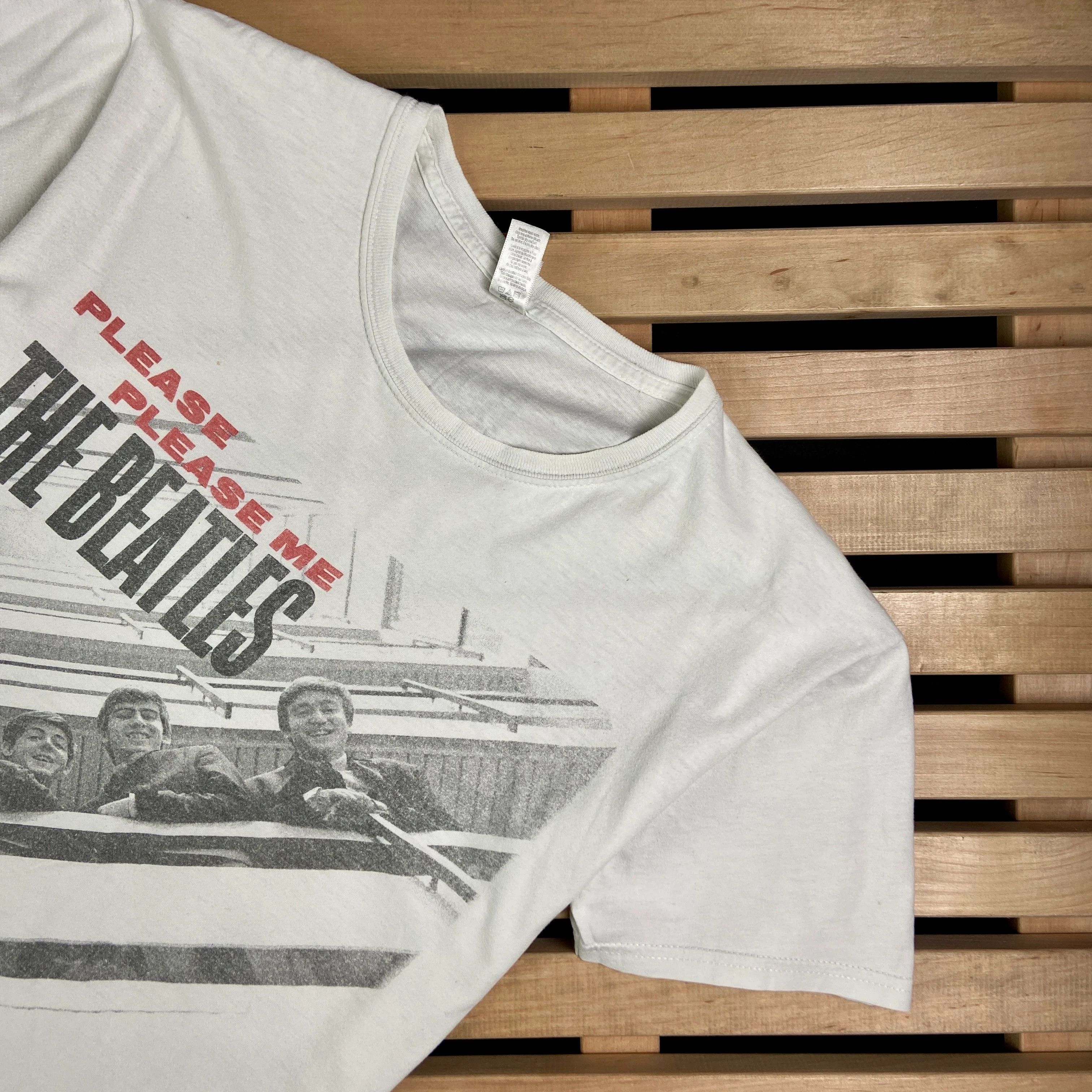 Band Tees × Vintage Mens Vintage T Shirt The Beatles Size M Please Me Size US M / EU 48-50 / 2 - 2 Thumbnail