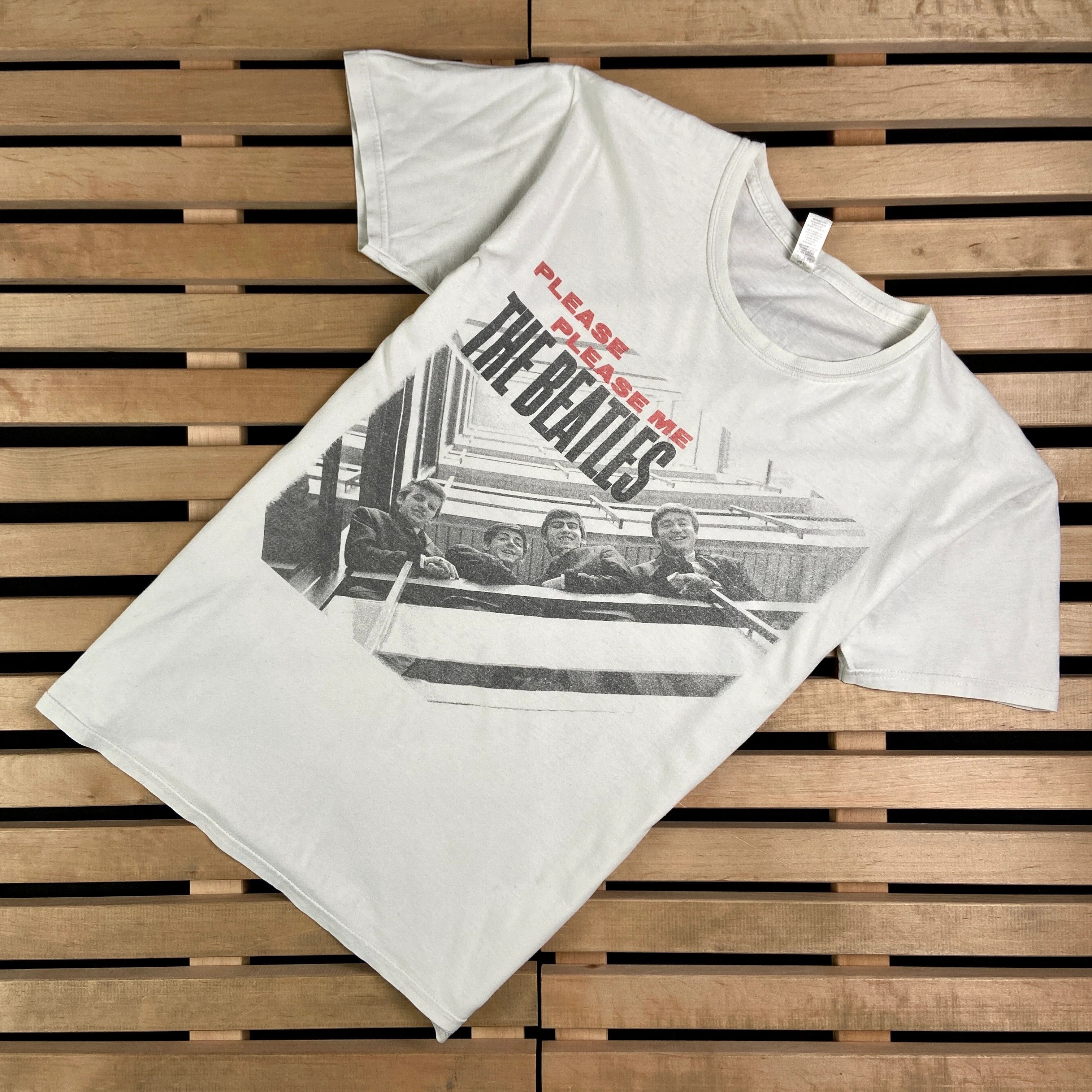 Band Tees × Vintage Mens Vintage T Shirt The Beatles Size M Please Me Size US M / EU 48-50 / 2 - 1 Thumbnail