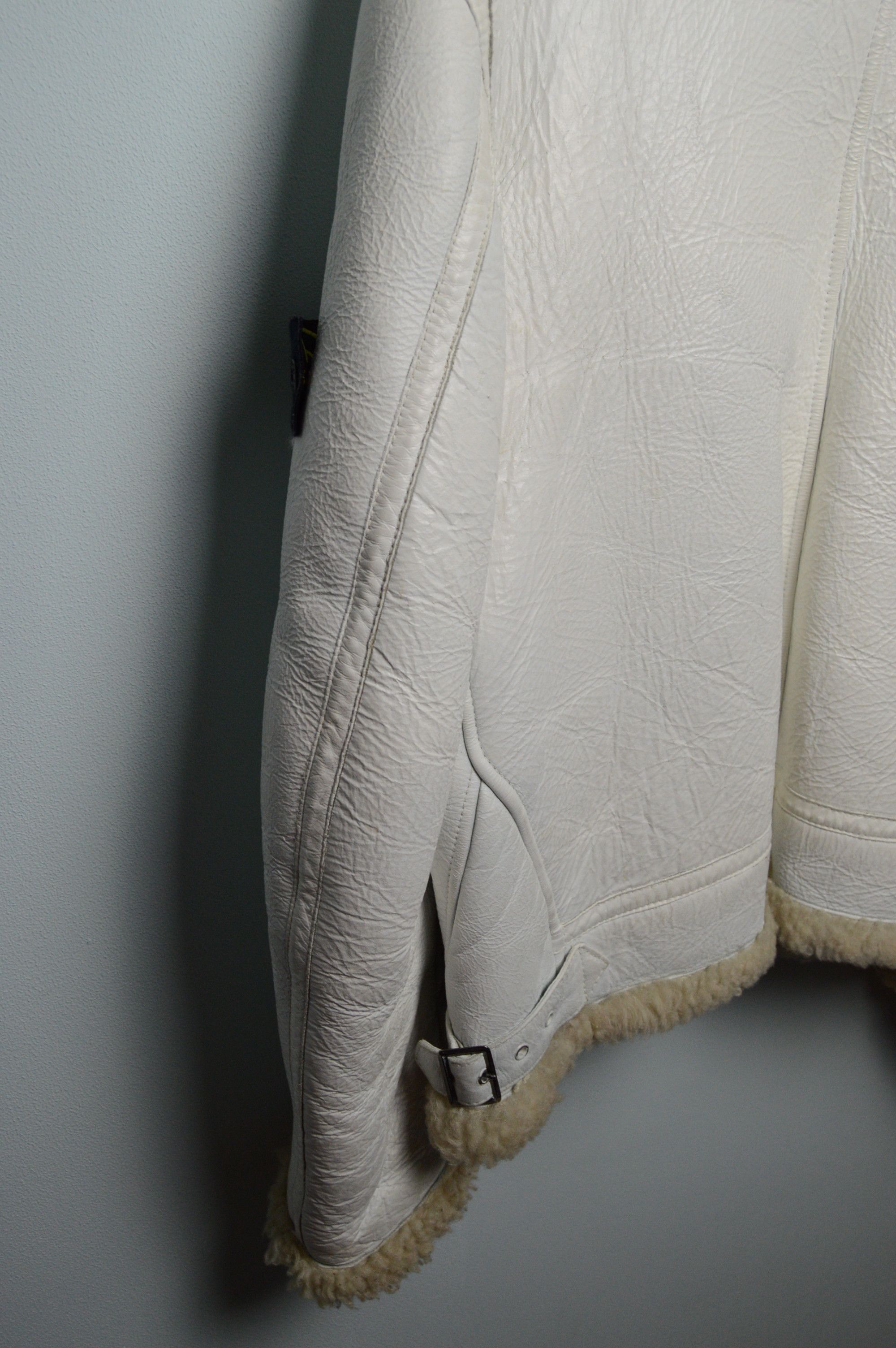 Stone Island STONE ISLAND HAND-PAINTED SHEEPSKIN JACKET Size US L / EU 52-54 / 3 - 18 Thumbnail