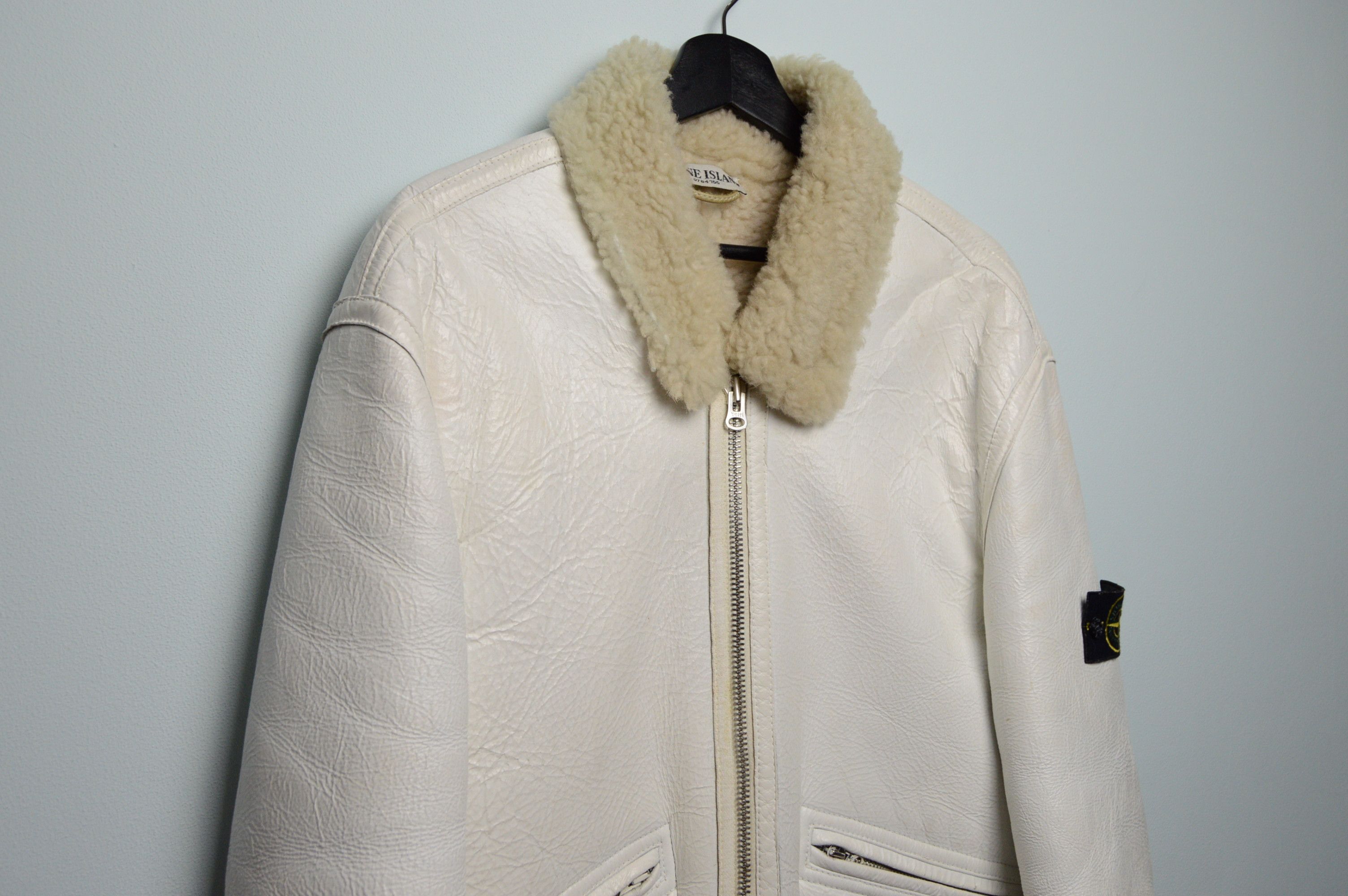 Stone Island STONE ISLAND HAND-PAINTED SHEEPSKIN JACKET Size US L / EU 52-54 / 3 - 7 Thumbnail