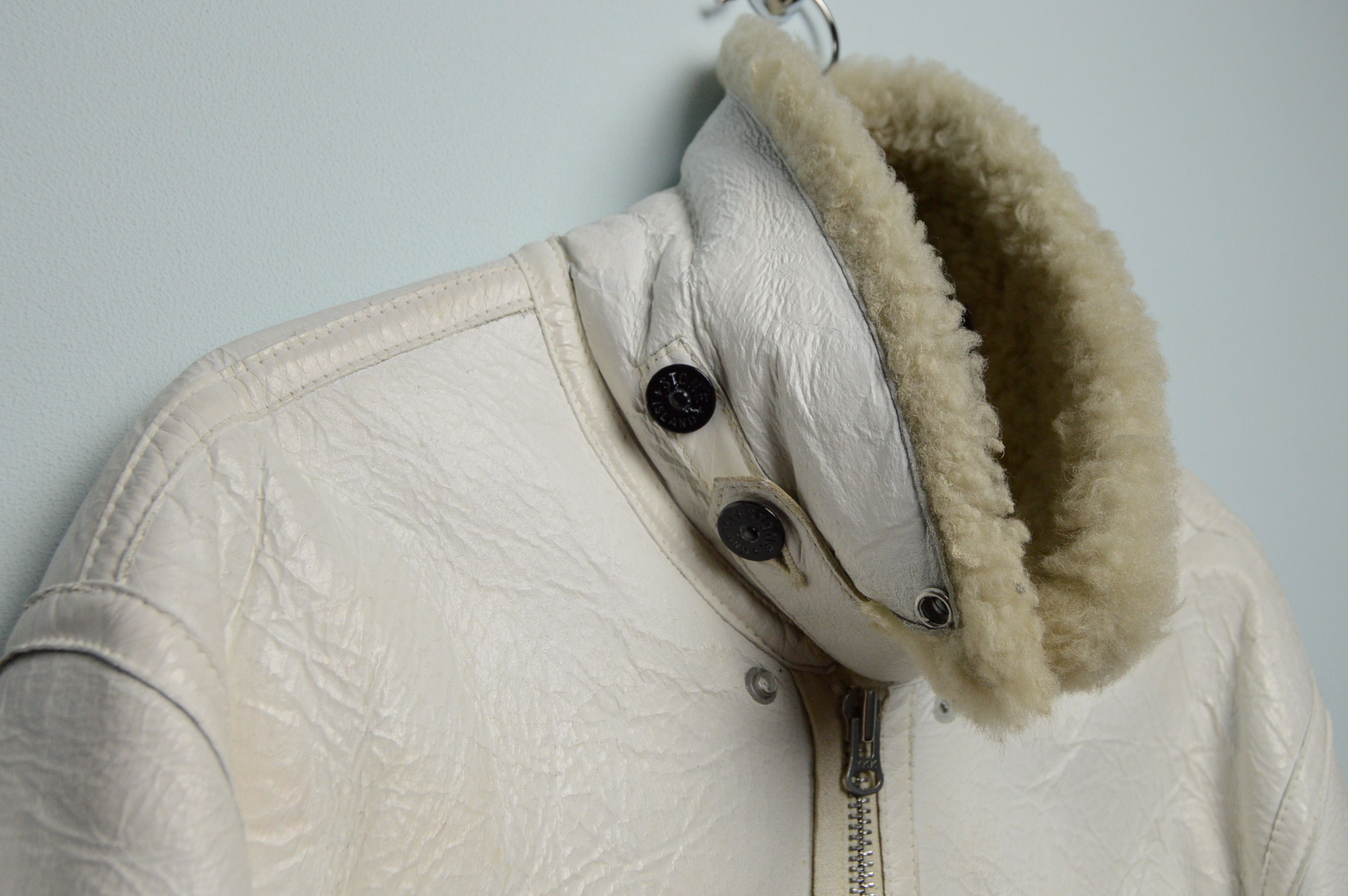 Stone Island STONE ISLAND HAND-PAINTED SHEEPSKIN JACKET Size US L / EU 52-54 / 3 - 22 Thumbnail