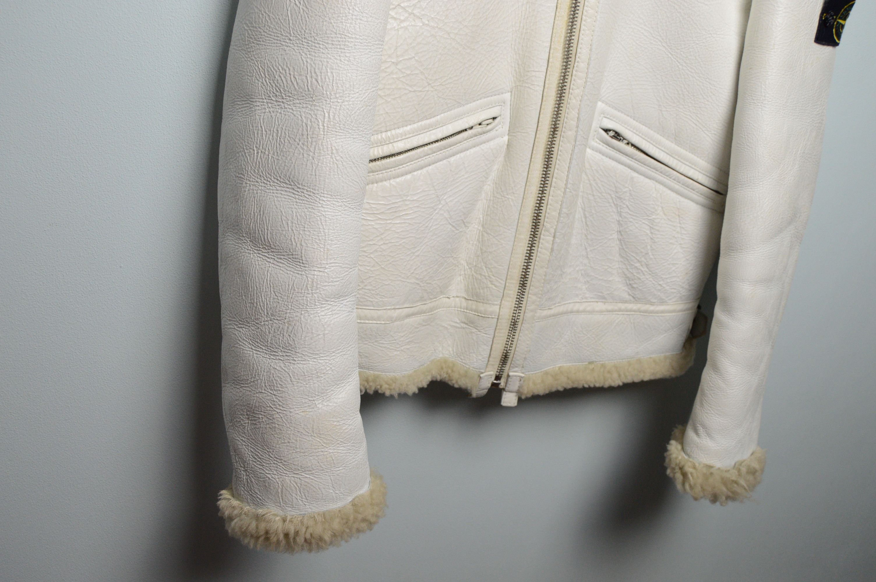 Stone Island STONE ISLAND HAND-PAINTED SHEEPSKIN JACKET Size US L / EU 52-54 / 3 - 8 Thumbnail