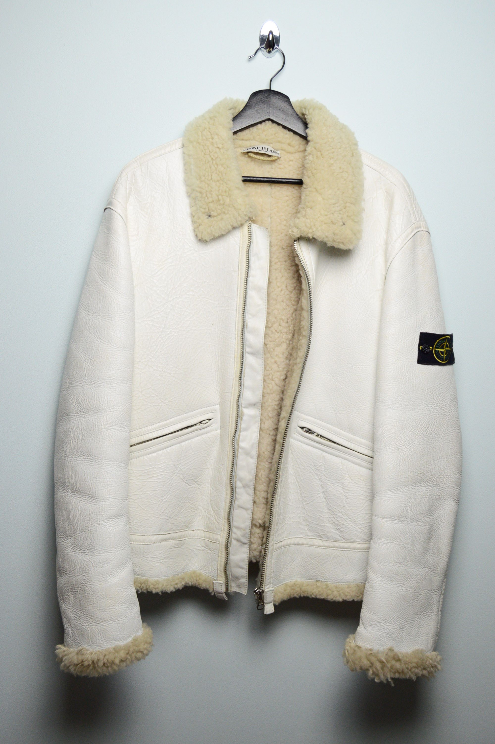 Stone Island STONE ISLAND HAND-PAINTED SHEEPSKIN JACKET Size US L / EU 52-54 / 3 - 3 Thumbnail