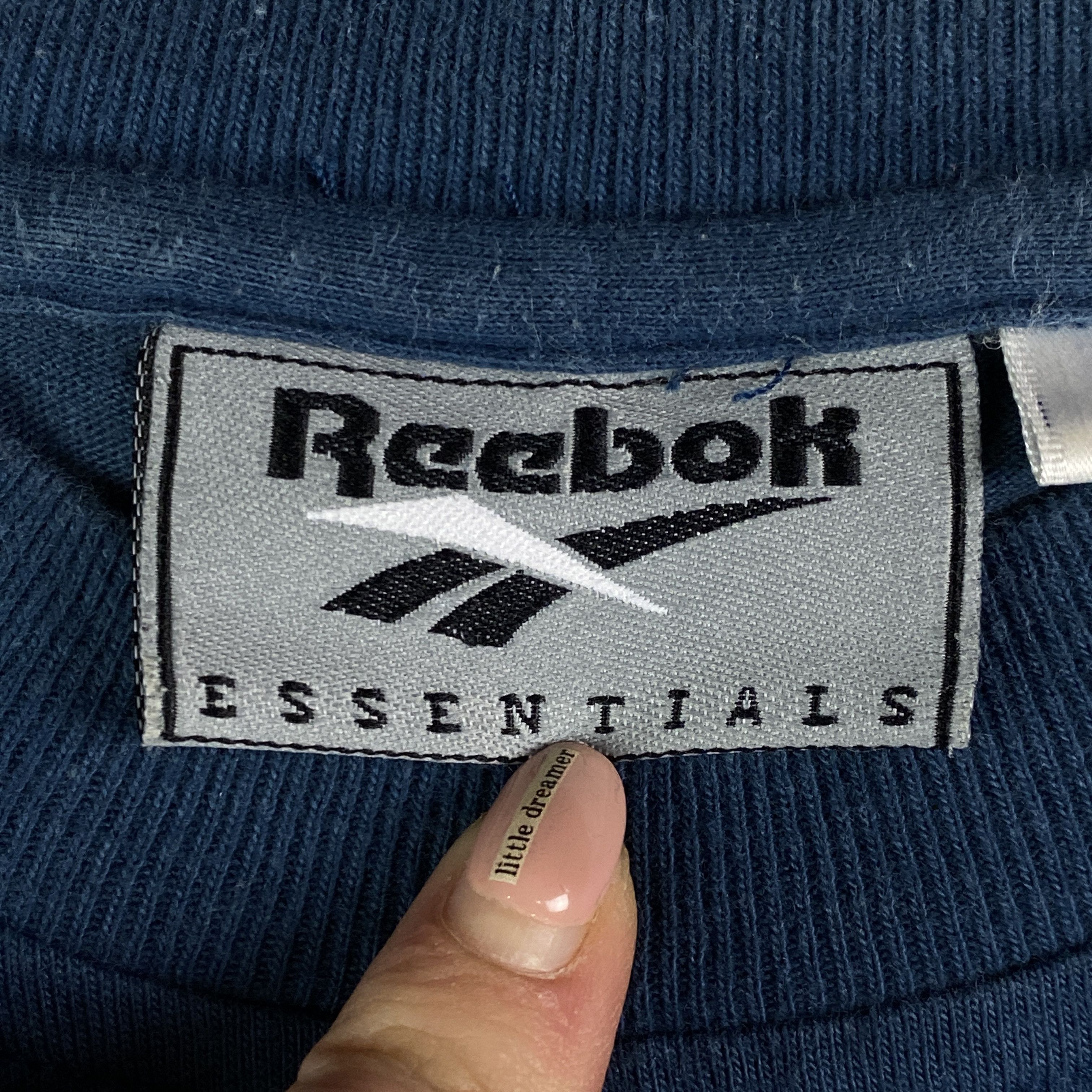 Reebok × Vintage Mens Vintage T Shirt Reebok Essentials Size S Blue Size US S / EU 44-46 / 1 - 4 Thumbnail