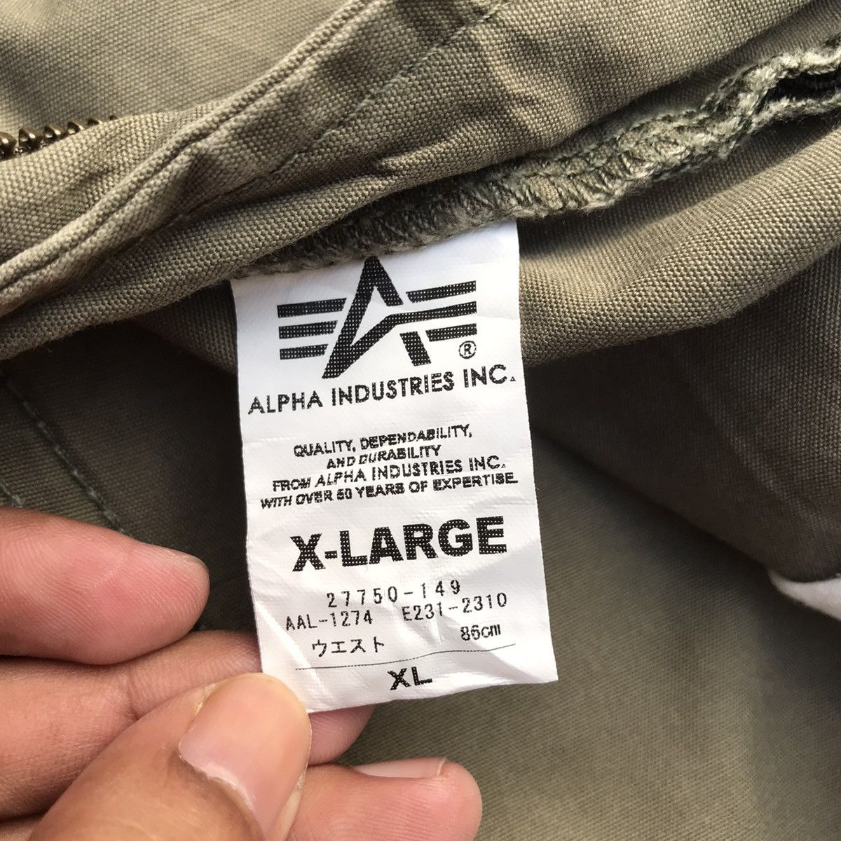 Alpha Industries 9 POCKET Vintage Alpha Industries Tactical Cargo Pants Size US 35 - 9 Thumbnail