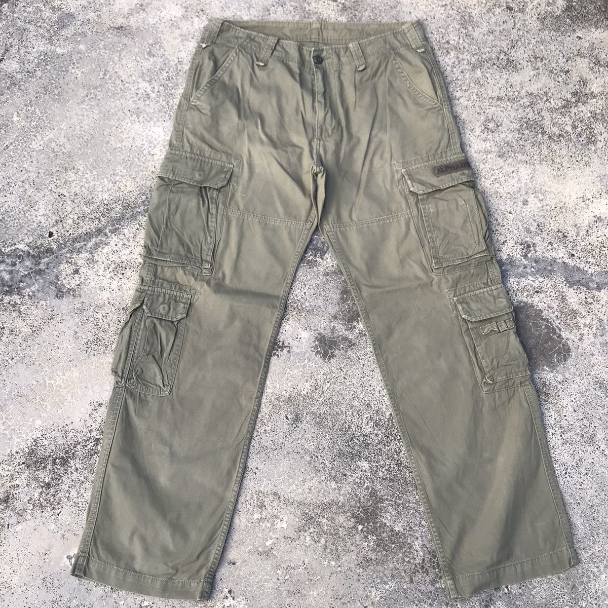 Alpha Industries 9 POCKET Vintage Alpha Industries Tactical Cargo Pants Size US 35 - 1 Thumbnail