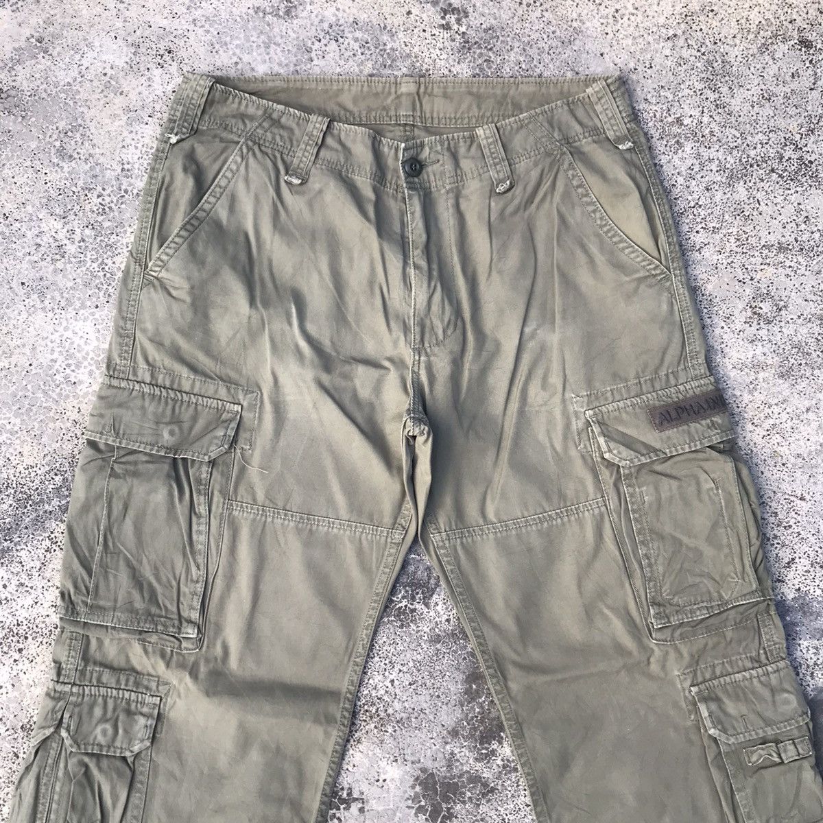 Alpha Industries 9 POCKET Vintage Alpha Industries Tactical Cargo Pants Size US 35 - 2 Thumbnail