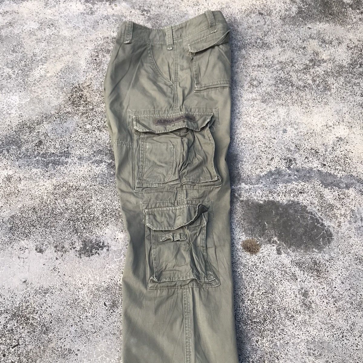 Alpha Industries 9 POCKET Vintage Alpha Industries Tactical Cargo Pants Size US 35 - 14 Thumbnail