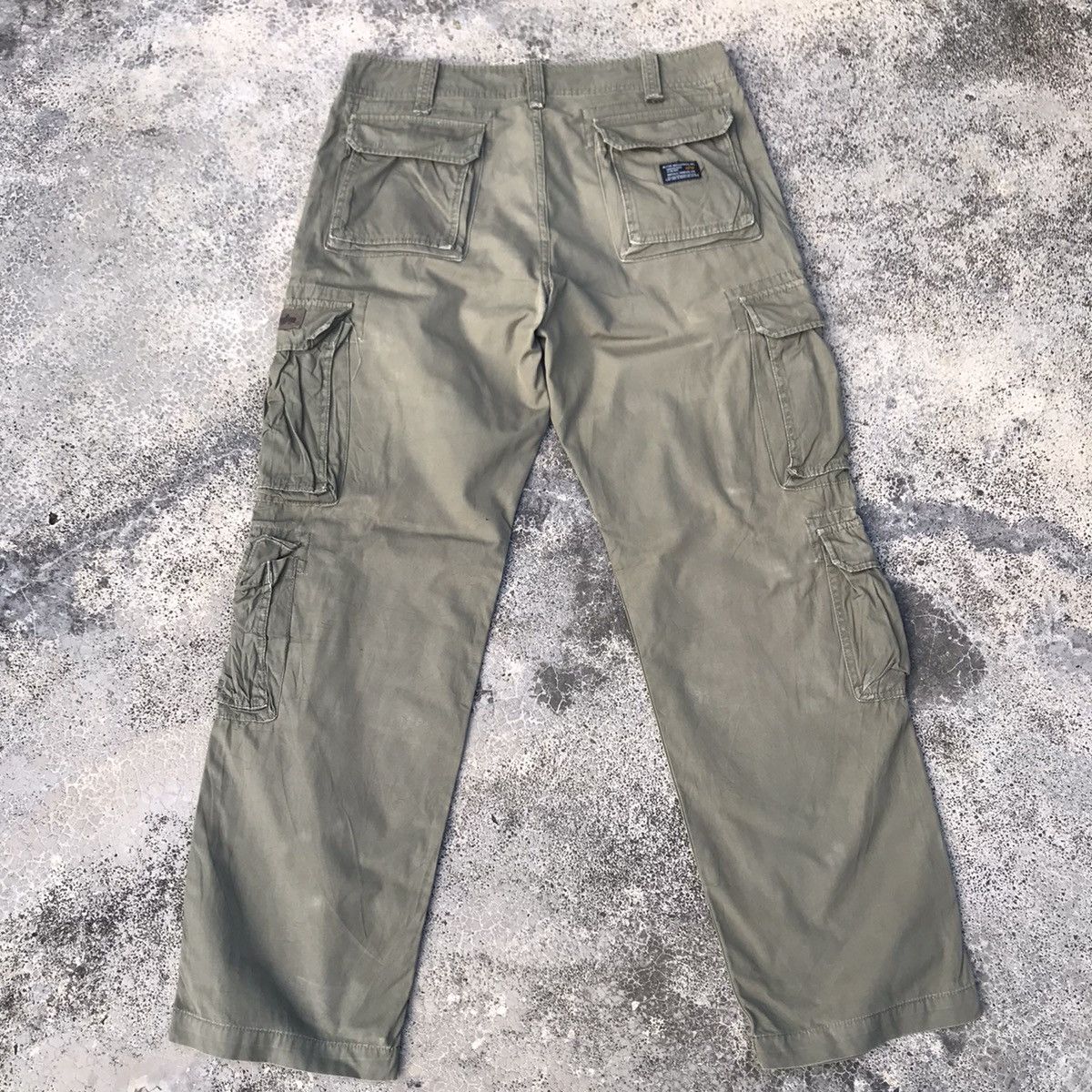 Alpha Industries 9 POCKET Vintage Alpha Industries Tactical Cargo Pants Size US 35 - 12 Thumbnail