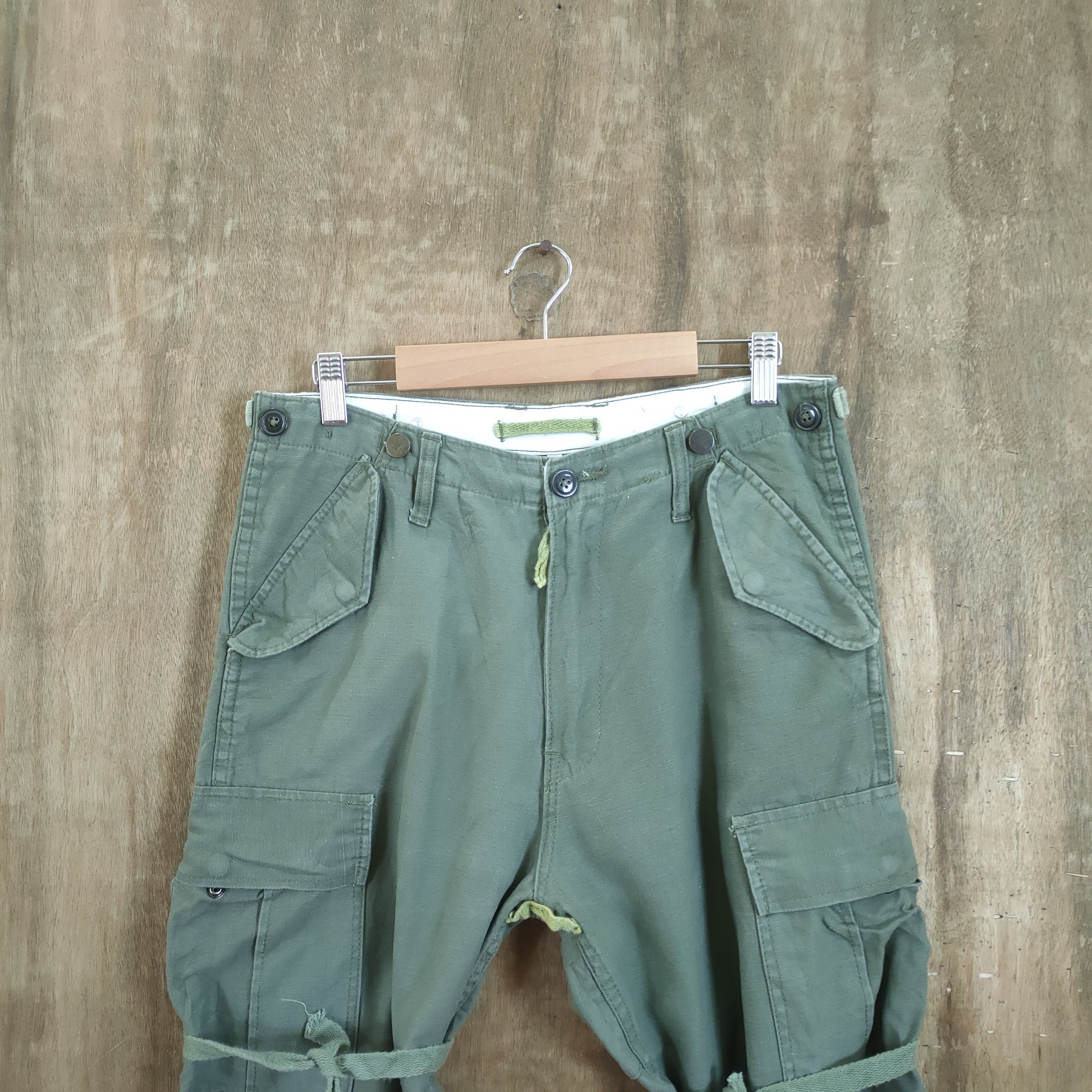 Japanese Brand W30 VINTAGE BONDAGE CARGO PANTS Size US 30 / EU 46 - 2 Thumbnail