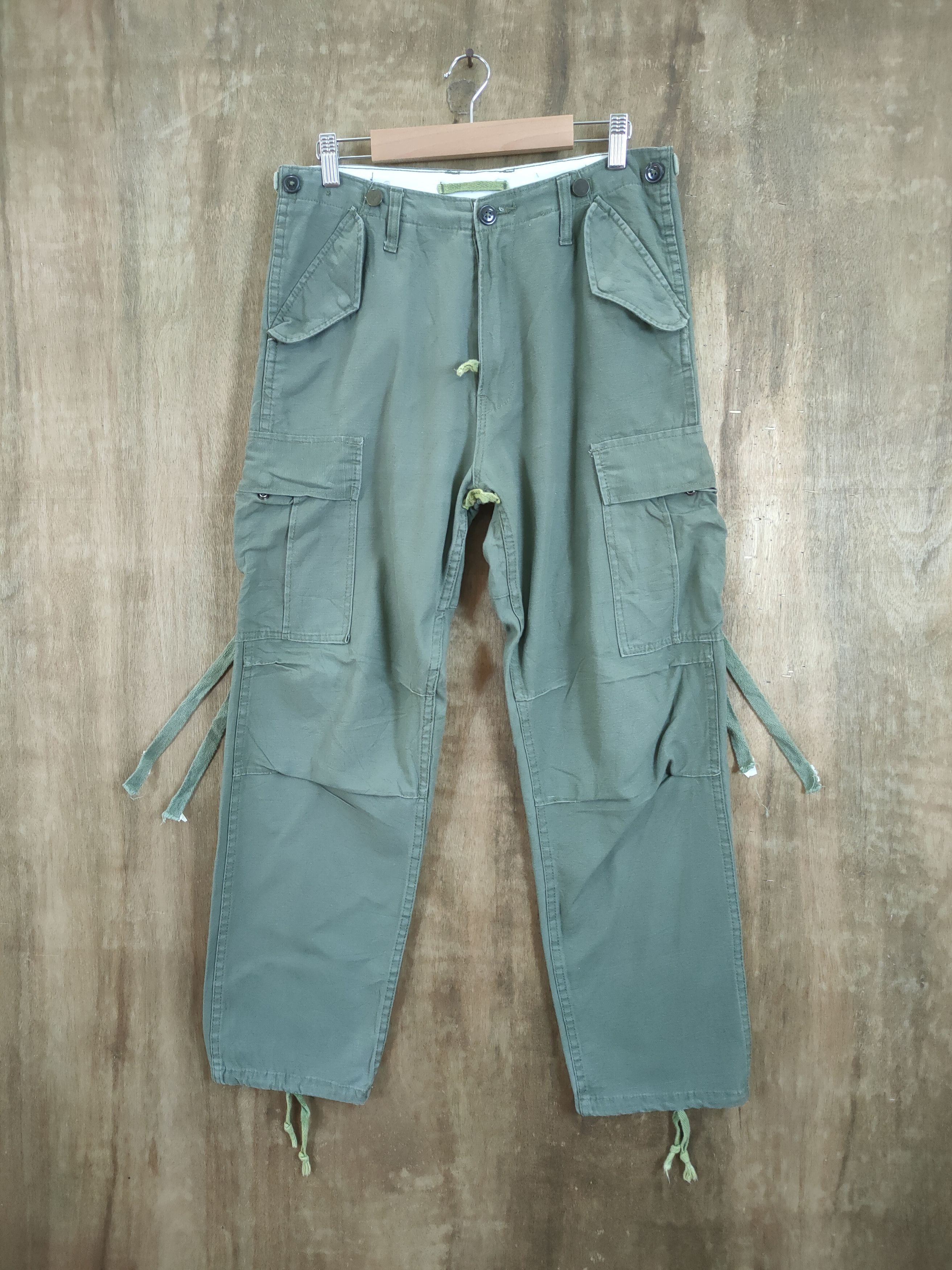 Japanese Brand W30 VINTAGE BONDAGE CARGO PANTS Size US 30 / EU 46 - 7 Thumbnail
