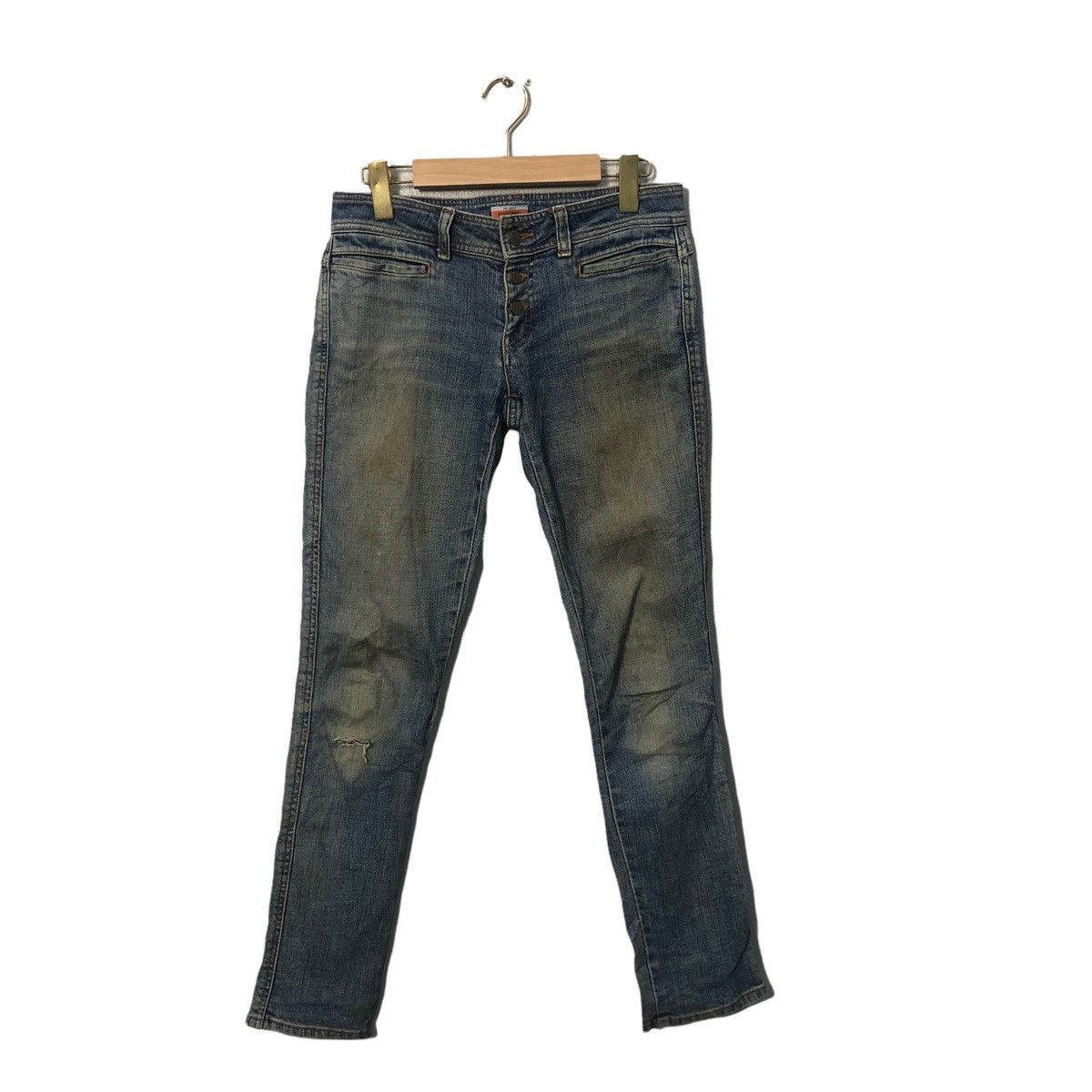Camel Vintage Sweet Camel Skinny Distressed Denim Pants W30 Size 30" / US 8 / IT 44 - 1 Thumbnail