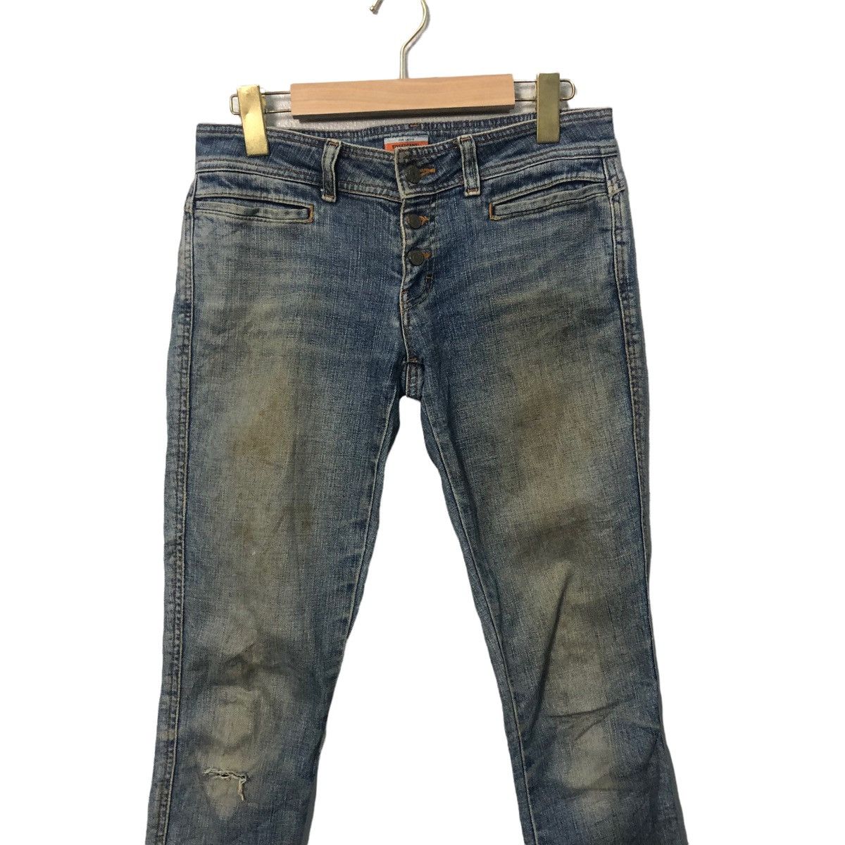Camel Vintage Sweet Camel Skinny Distressed Denim Pants W30 Size 30" / US 8 / IT 44 - 2 Thumbnail