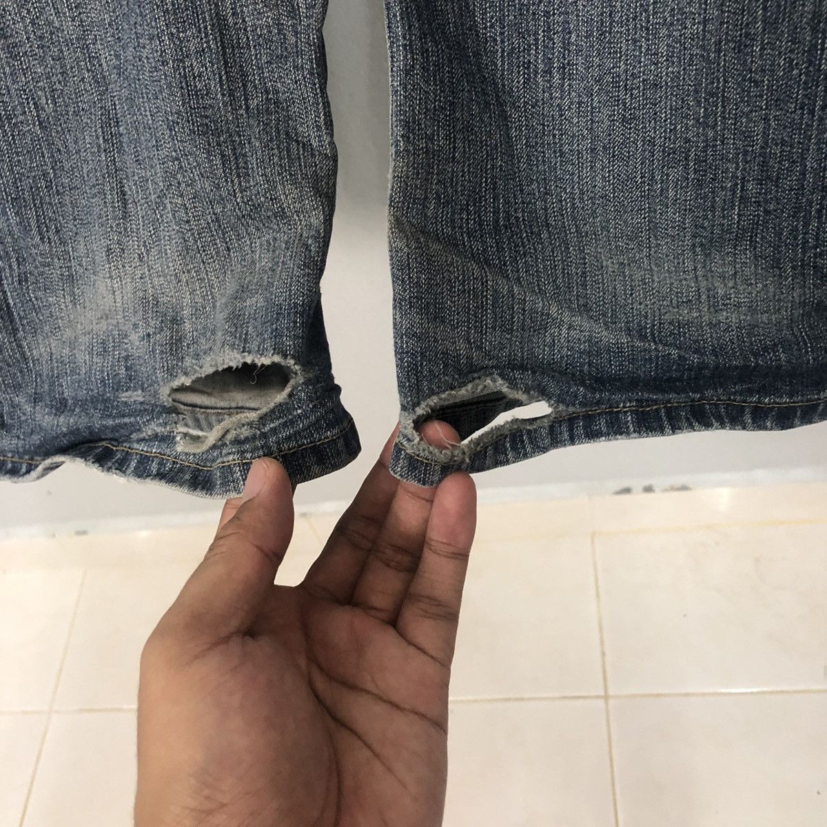 Vintage Vintage Unbranded Jeans Faded Distressed Denim Pants W28 Size US 28 / EU 44 - 8 Thumbnail