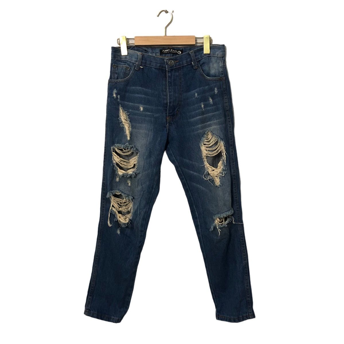Vintage Vintage Punny Jeans Distressed Denim Pants W29 Size US 29 - 1 Thumbnail