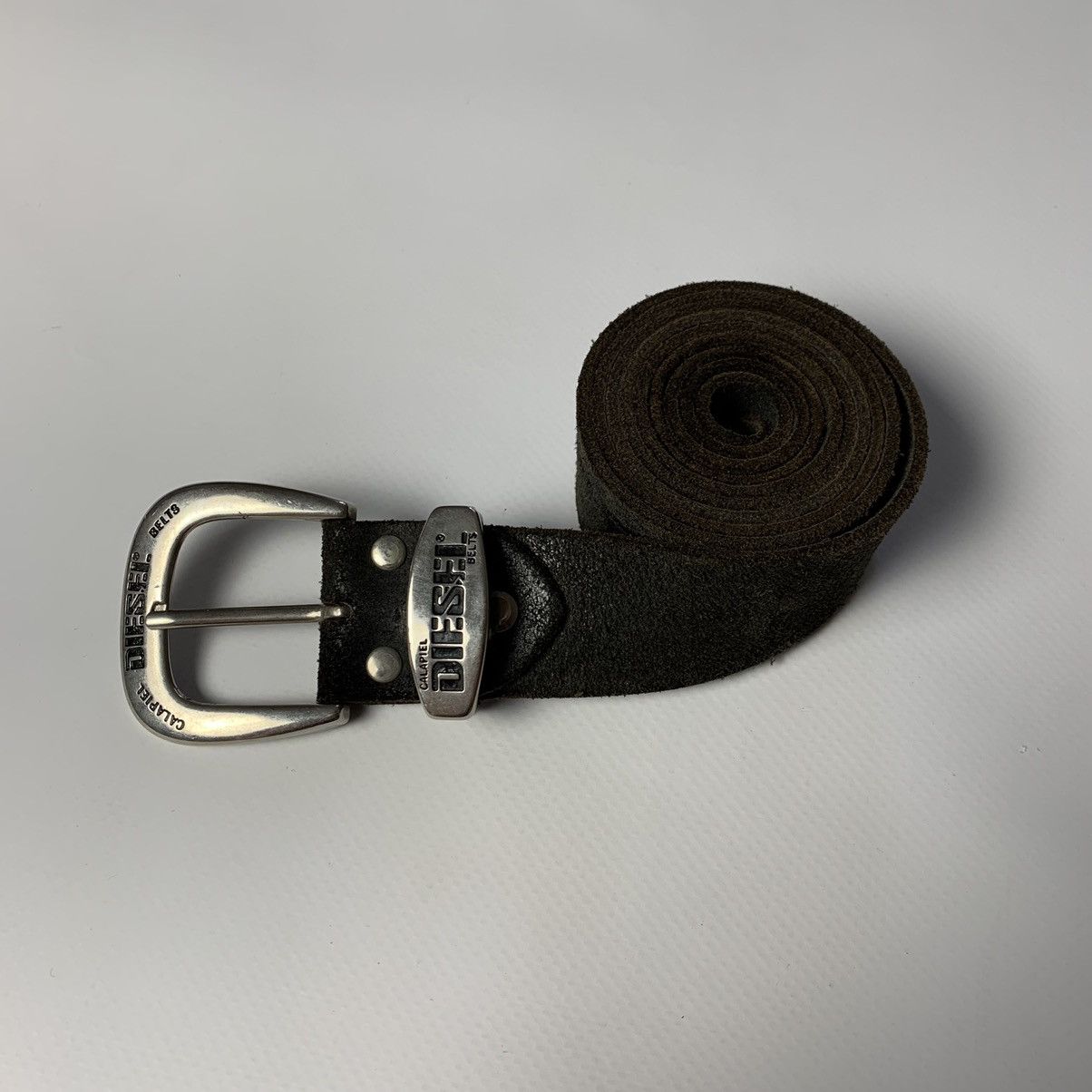 diesel leather belt