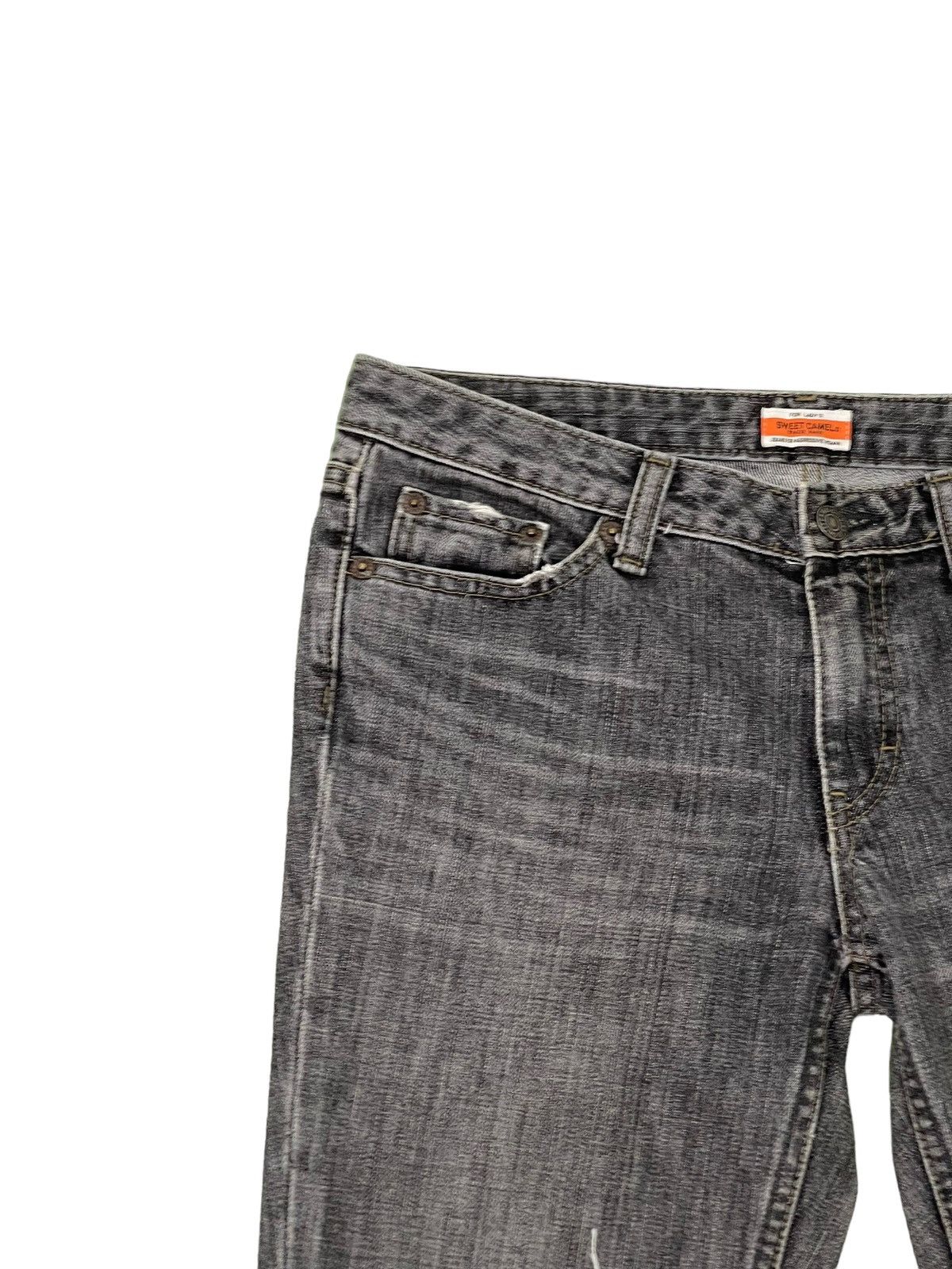 Japanese Brand Flare Jeans Sweet Camel Distress Denim Boot Cut 1🟦6 Size US 30 / EU 46 - 8 Thumbnail