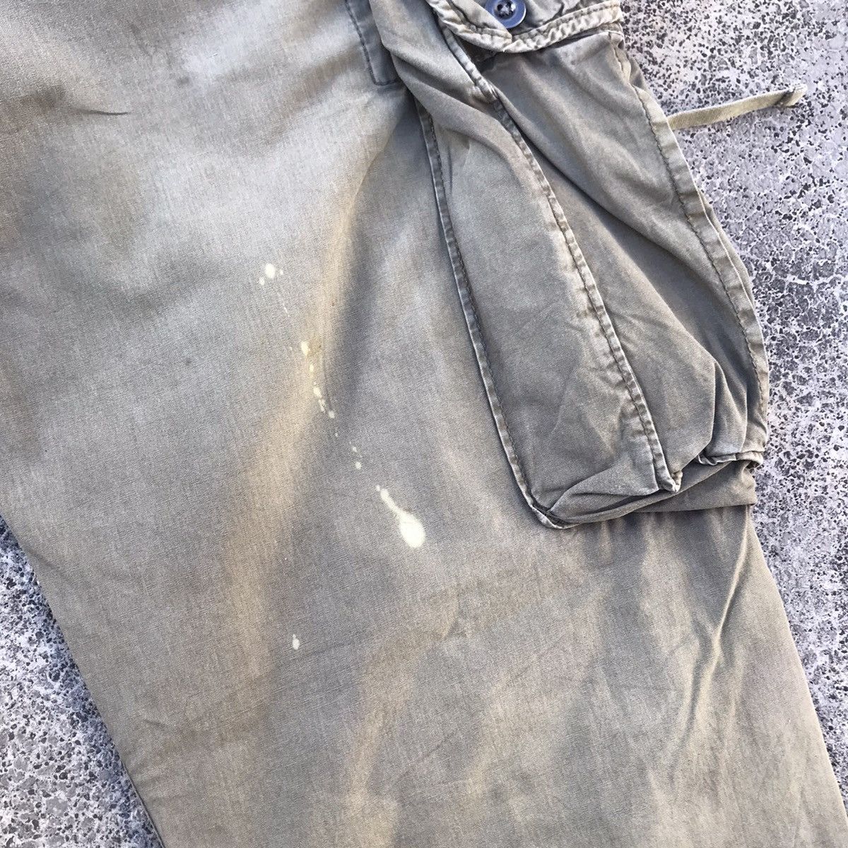 Japanese Brand Vintage Japanese Big Pocket Faded Tactical Cargo Pants Size US 32 / EU 48 - 9 Thumbnail