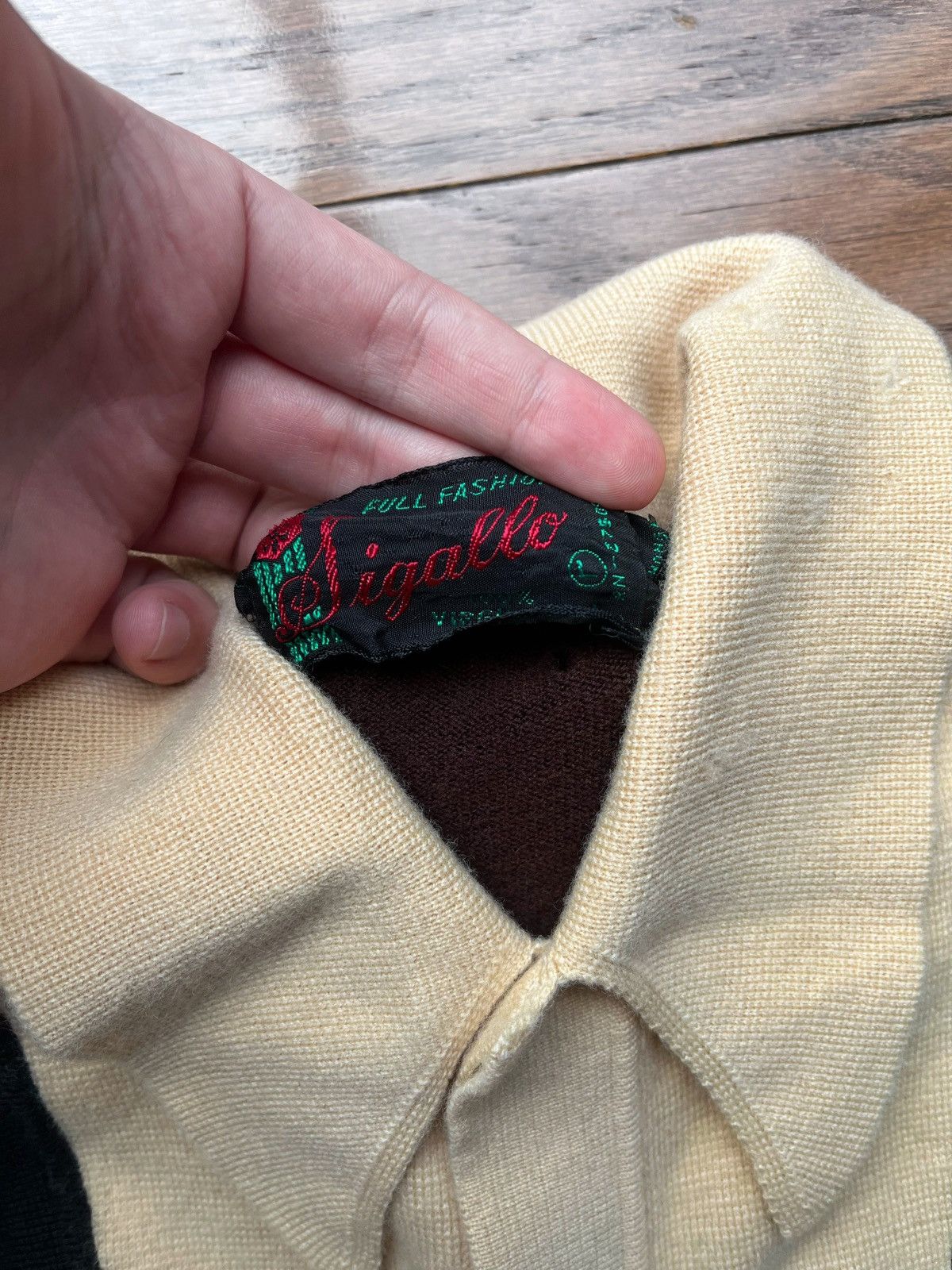 Vintage vintage space-age cardigan Size US L / EU 52-54 / 3 - 3 Thumbnail
