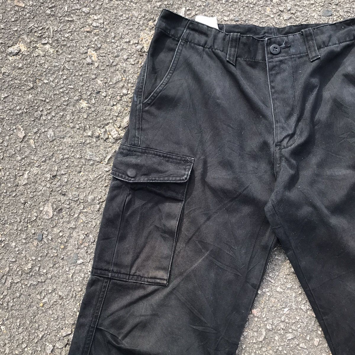 Japanese Brand Vintage Blue Way Black Trousers Field Tactical Cargo Pants Size US 31 - 4 Thumbnail
