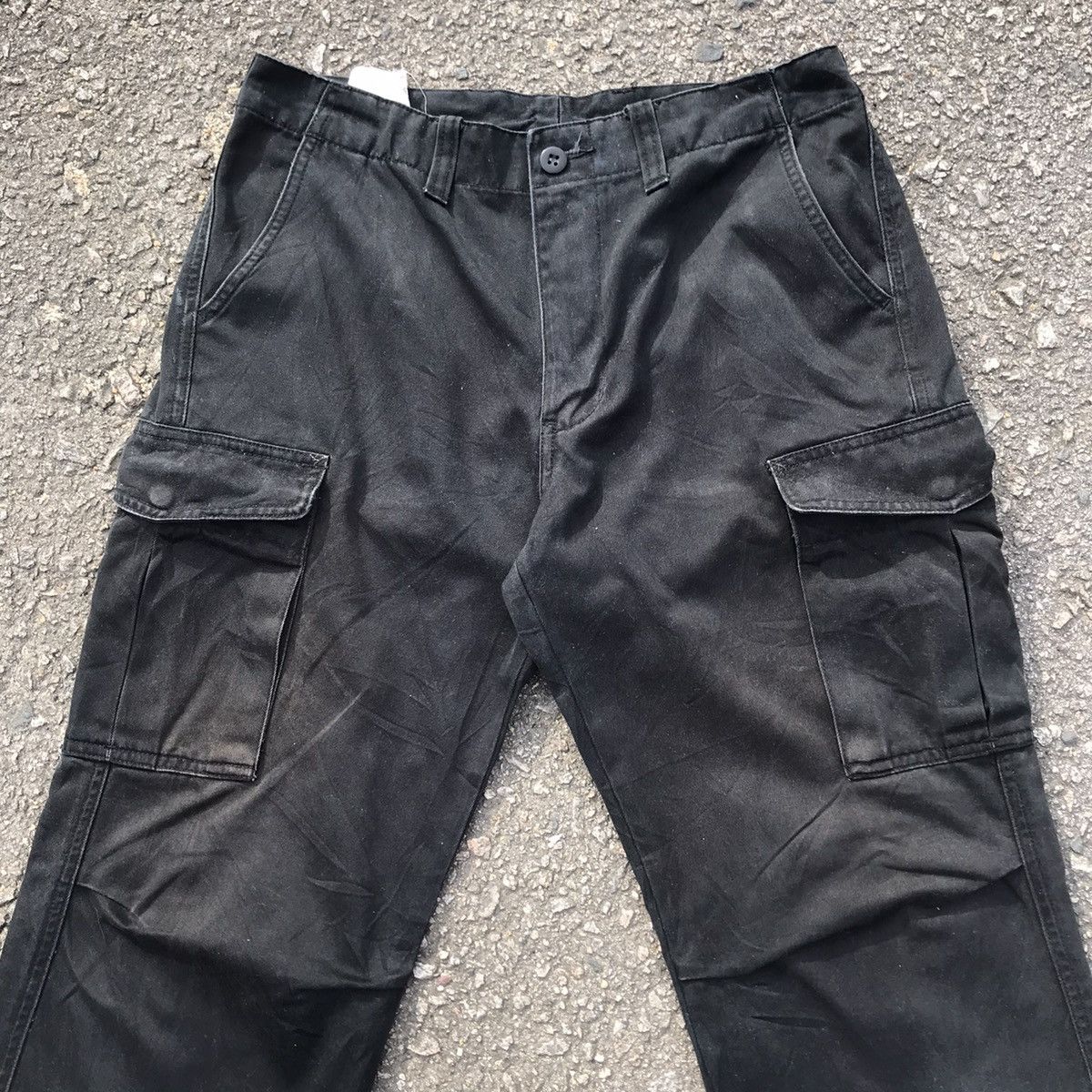 Japanese Brand Vintage Blue Way Black Trousers Field Tactical Cargo Pants Size US 31 - 2 Thumbnail